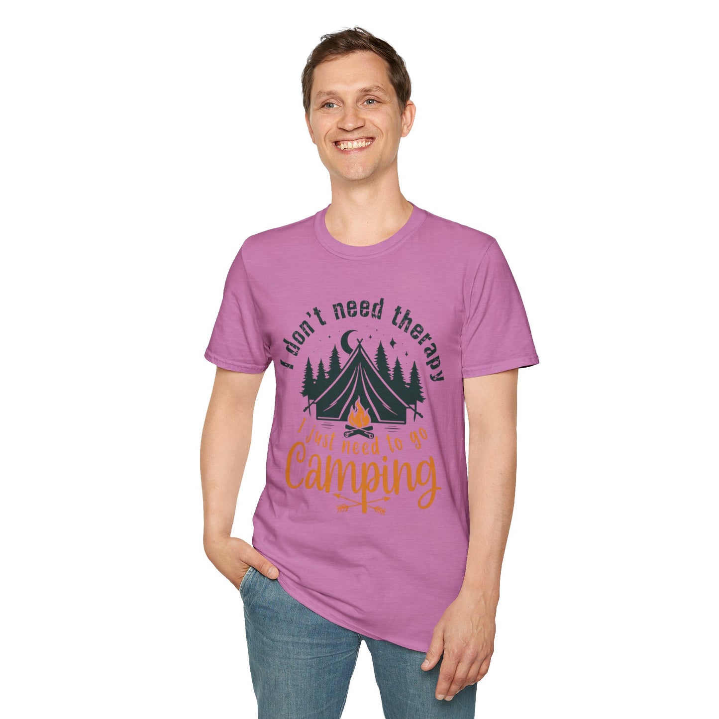 Camping Therapy Unisex T-Shirt | Outdoor Enthusiast Gift | Nature Lover Tee | Adventure Shirt | Camping Apparel