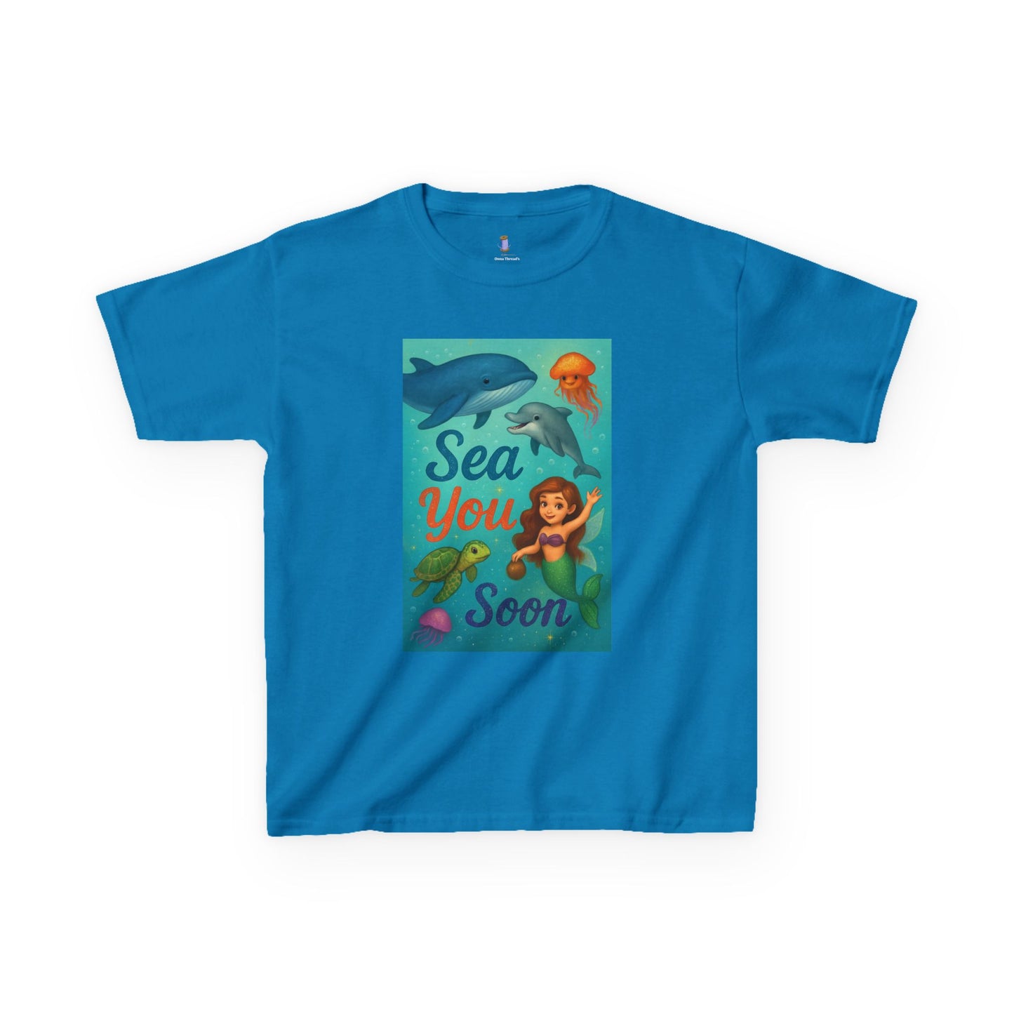 Kids Sea-Themed Tee, Ocean Adventure Shirt, Summer Casual Wear, Beach Birthday Gift, Fun Underwater T-Shirt, Nautical Kids Apparel