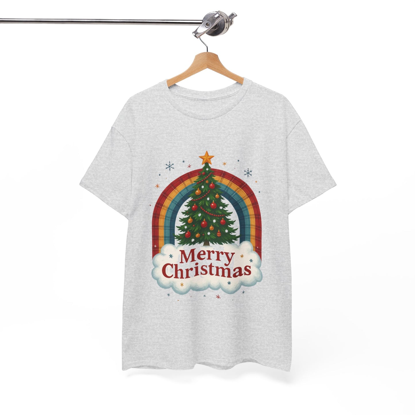 Christmas Rainbow Unisex Tee - Merry Christmas Tree