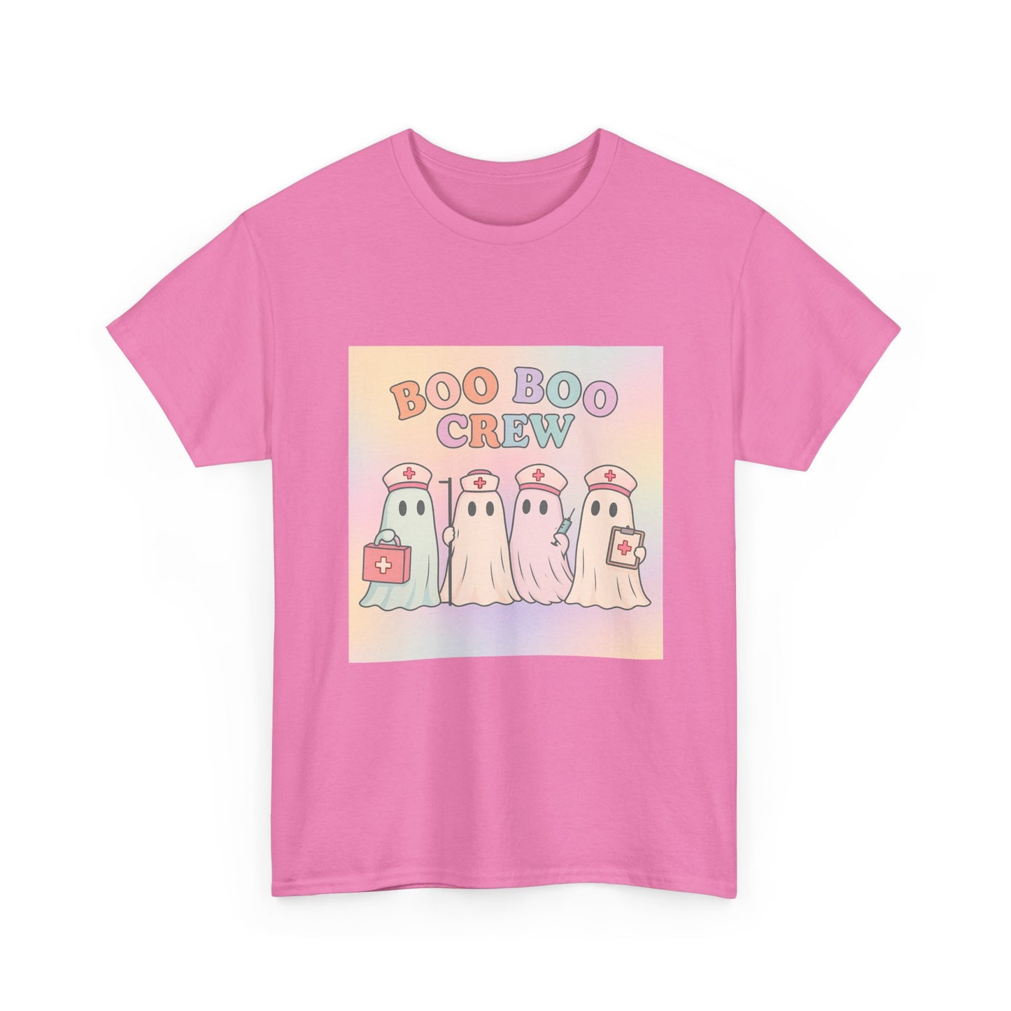 Boo Boo Crew Nurse Ghost T-Shirt – Cute Pastel Halloween Medical Tee