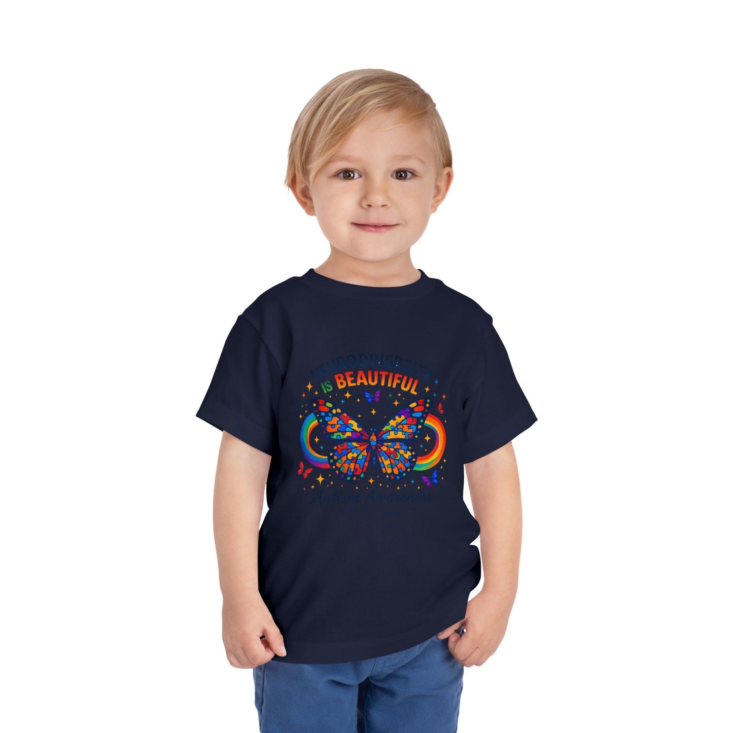 Toddler Tee Neurodiversity Is Beautiful Butterfly Design