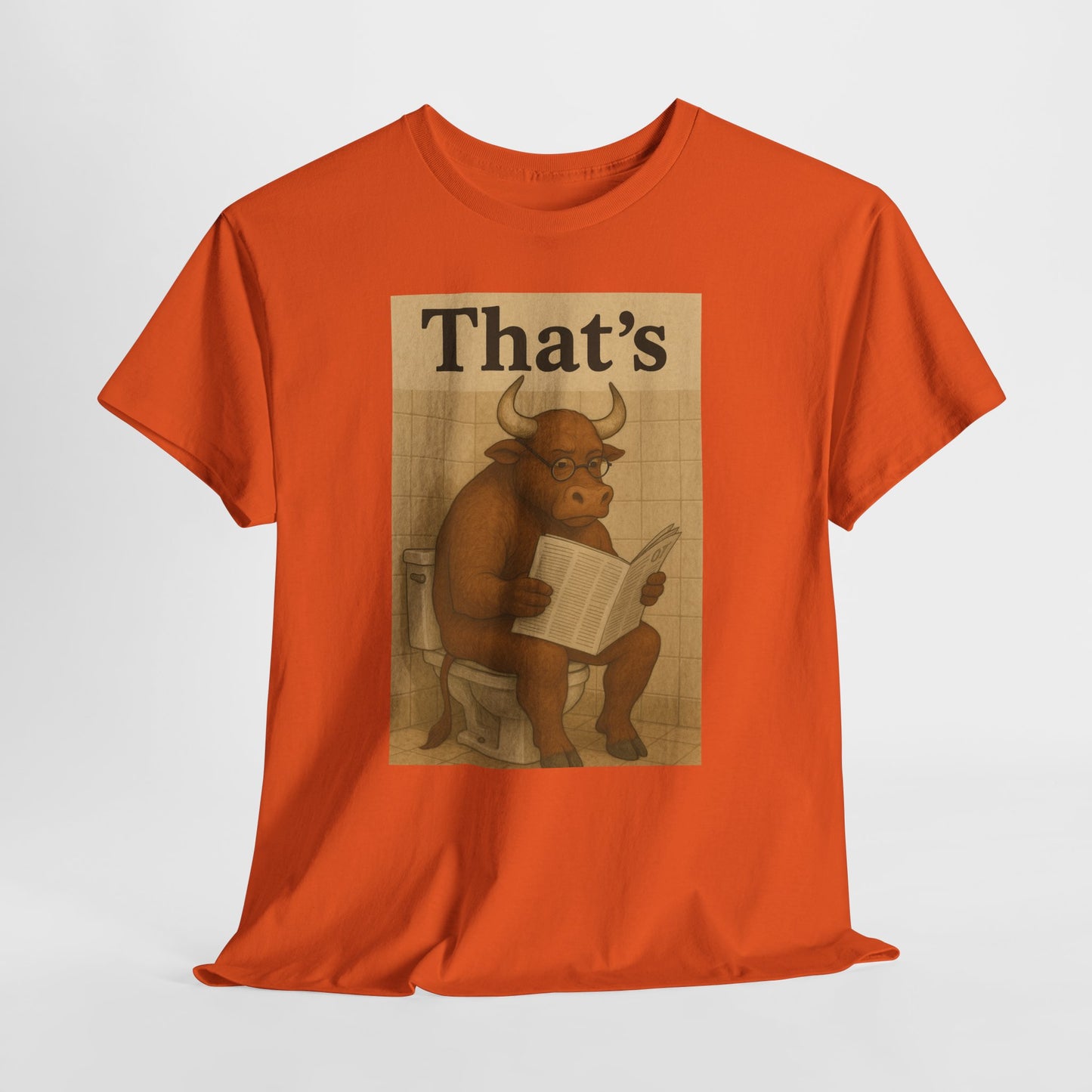 Bull on Toilet Unisex Tee