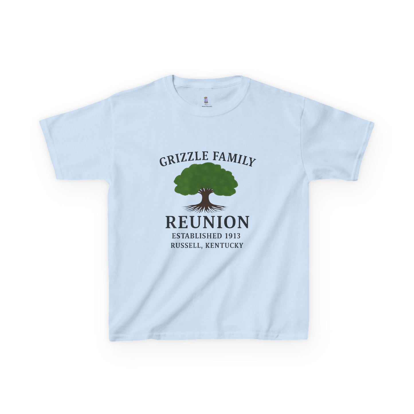 Grizzle Family Reunion Youth Tee, Family Gathering Shirt, Personalized Kids T-Shirt, Family Heritage Gift, Kids Reunion Apparel