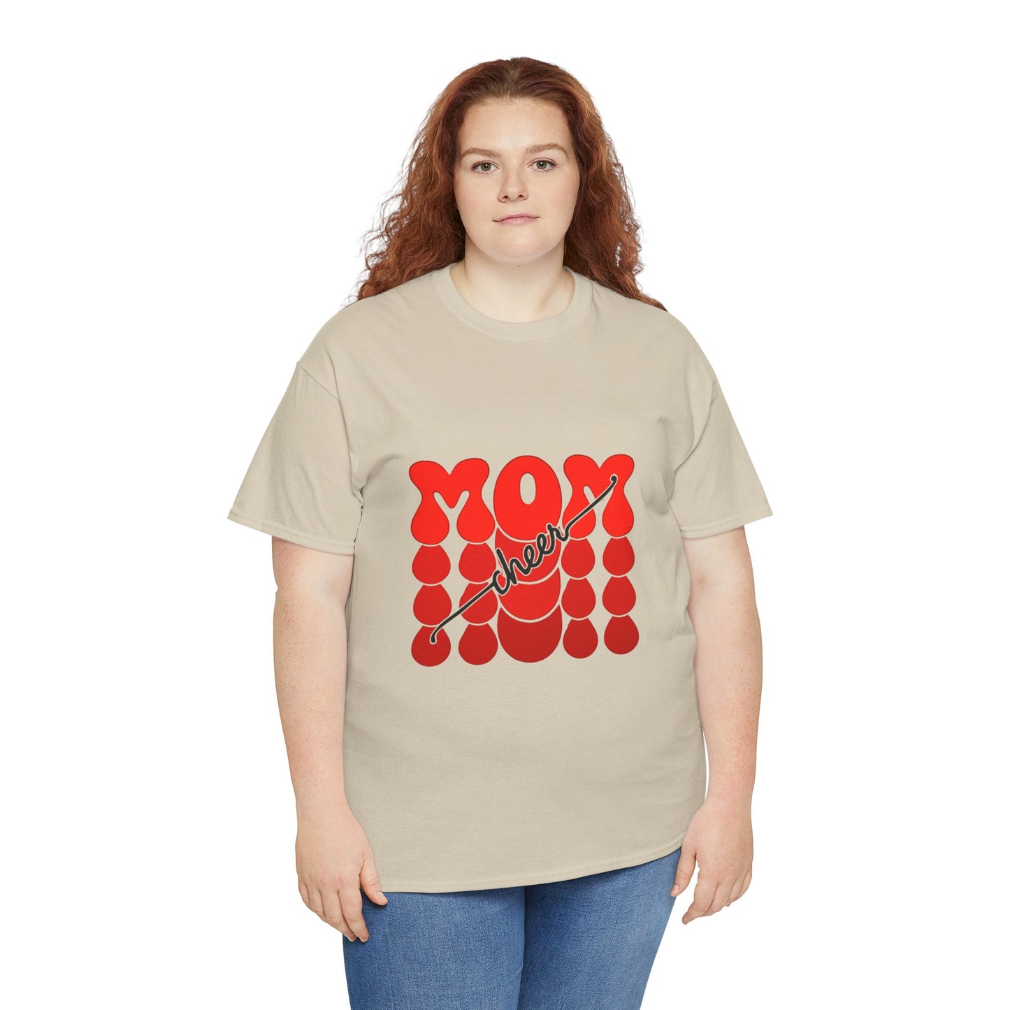 Retro Mom Cheer Tee – Bold Support & Spirit Shirt