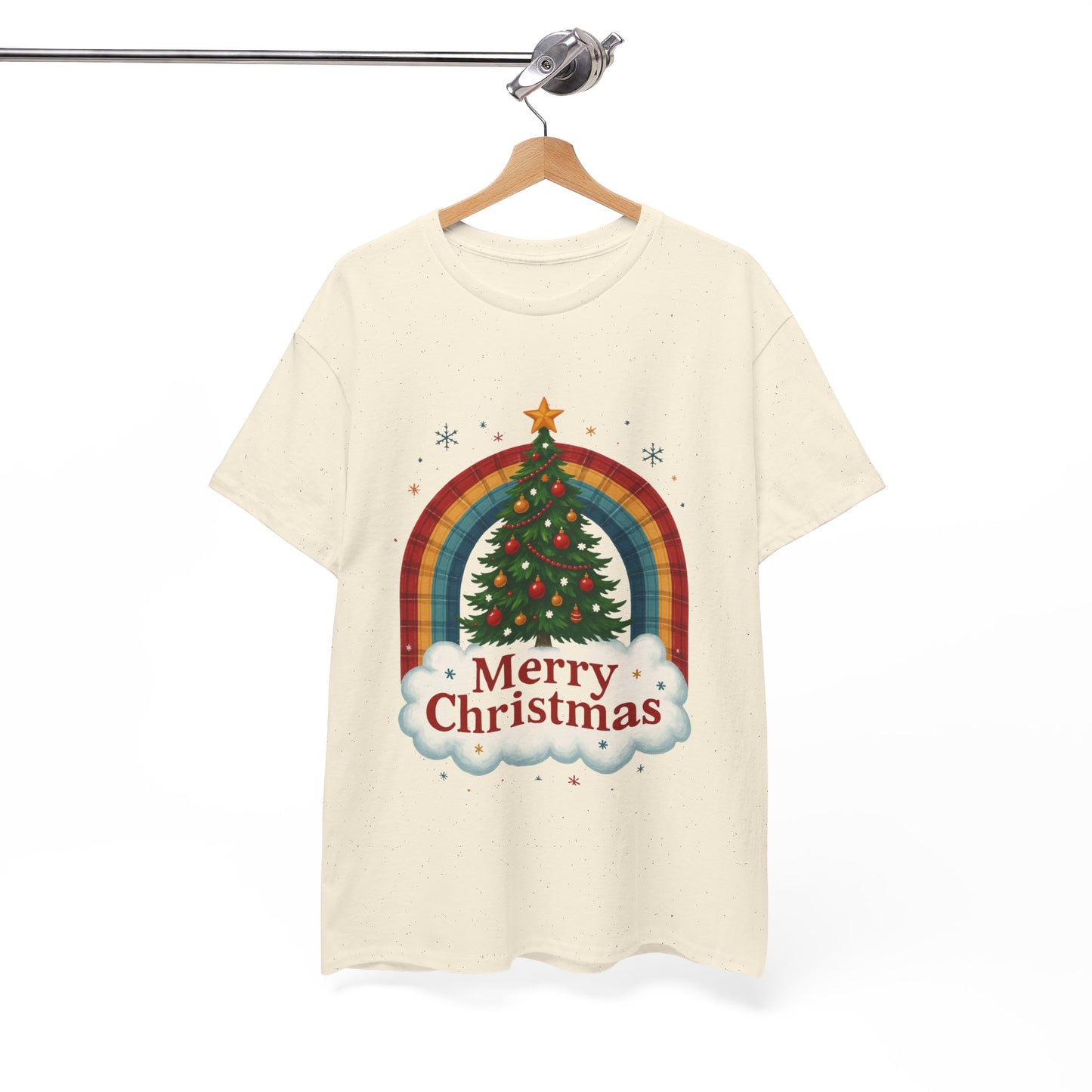 Christmas Rainbow Unisex Tee - Merry Christmas Tree
