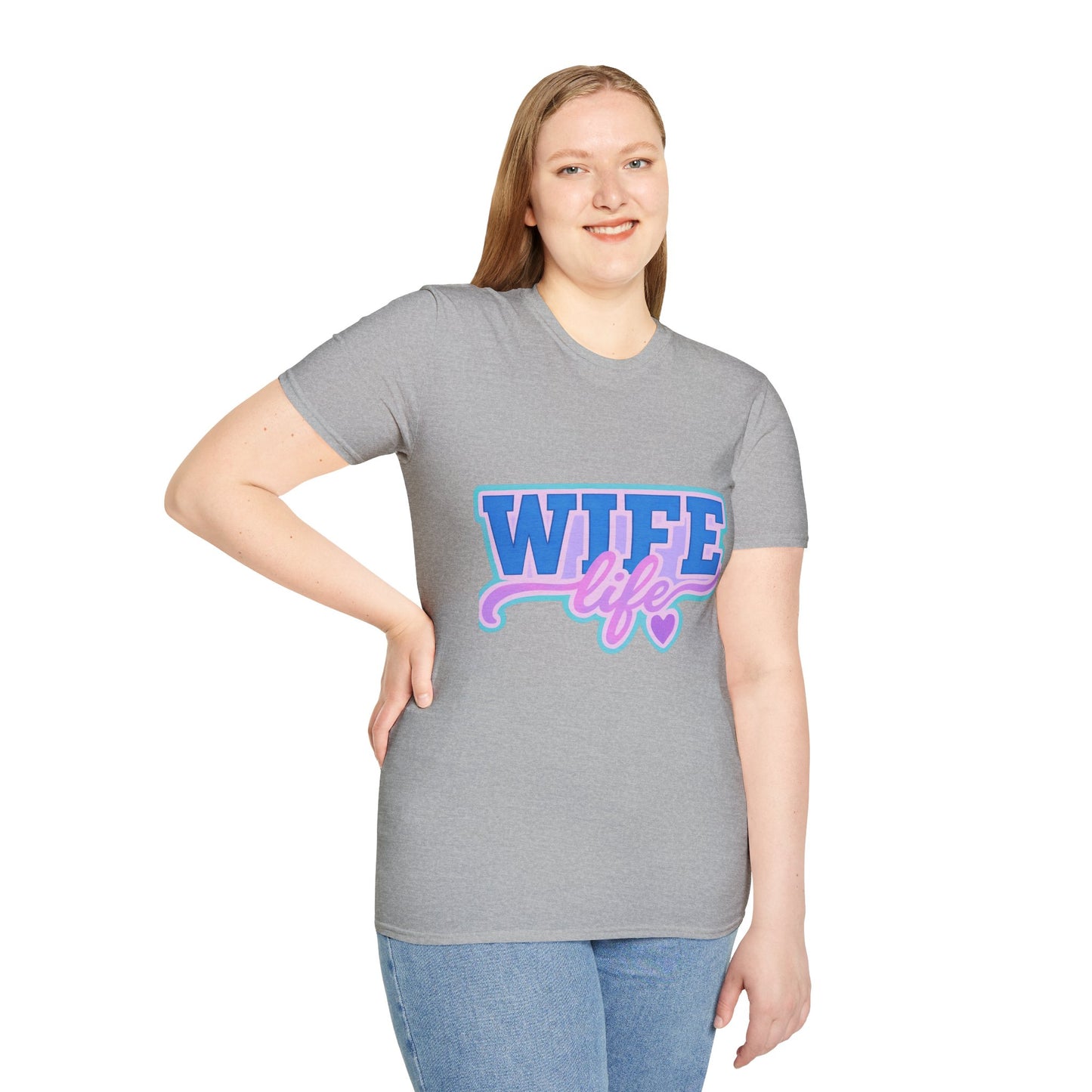 Wife Life T-Shirt, Cute Wife Tee, Unisex Graphic Shirt, Gift for Her, Couple's Apparel, Casual Wear, Birthday Gift