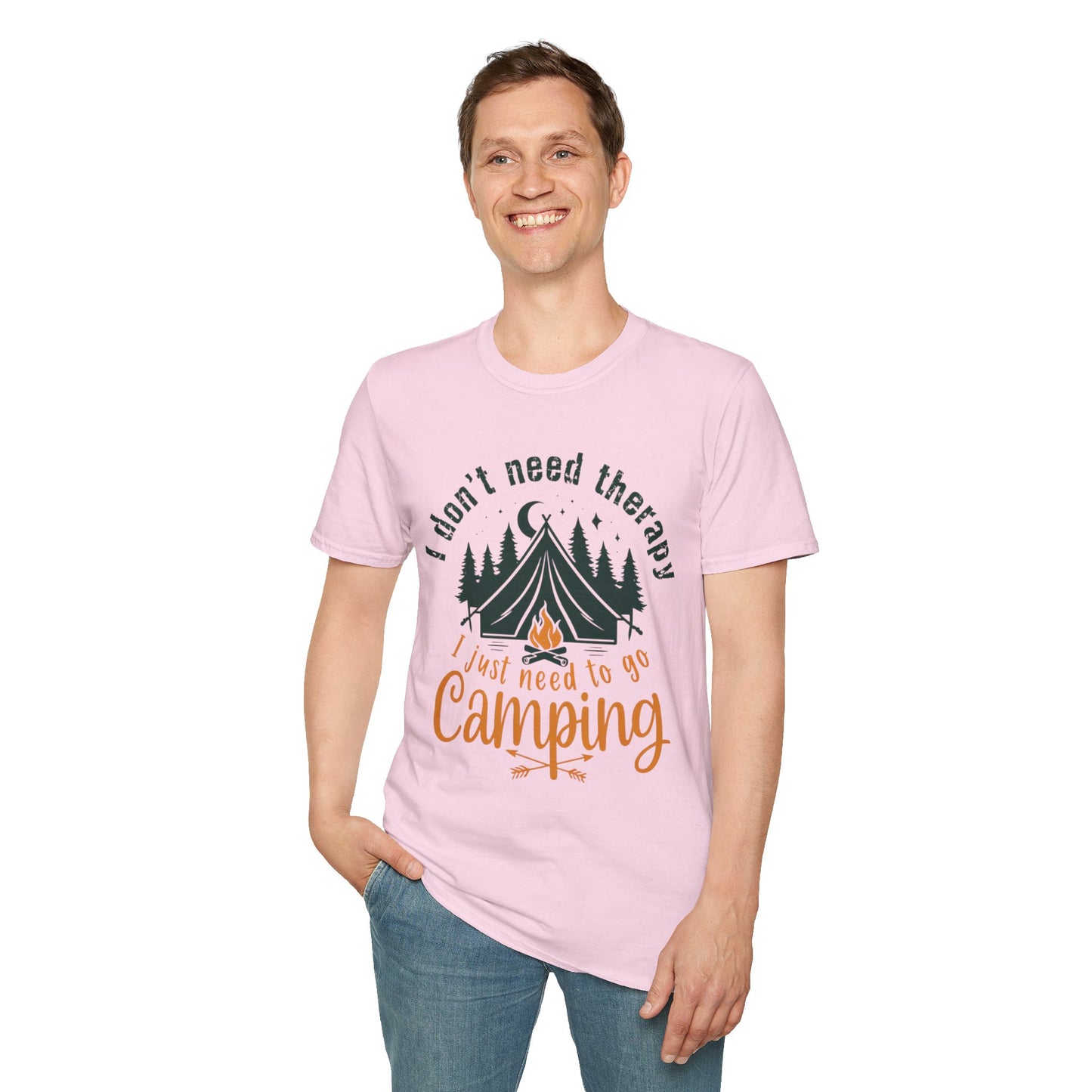 Camping Therapy Unisex T-Shirt | Outdoor Enthusiast Gift | Nature Lover Tee | Adventure Shirt | Camping Apparel
