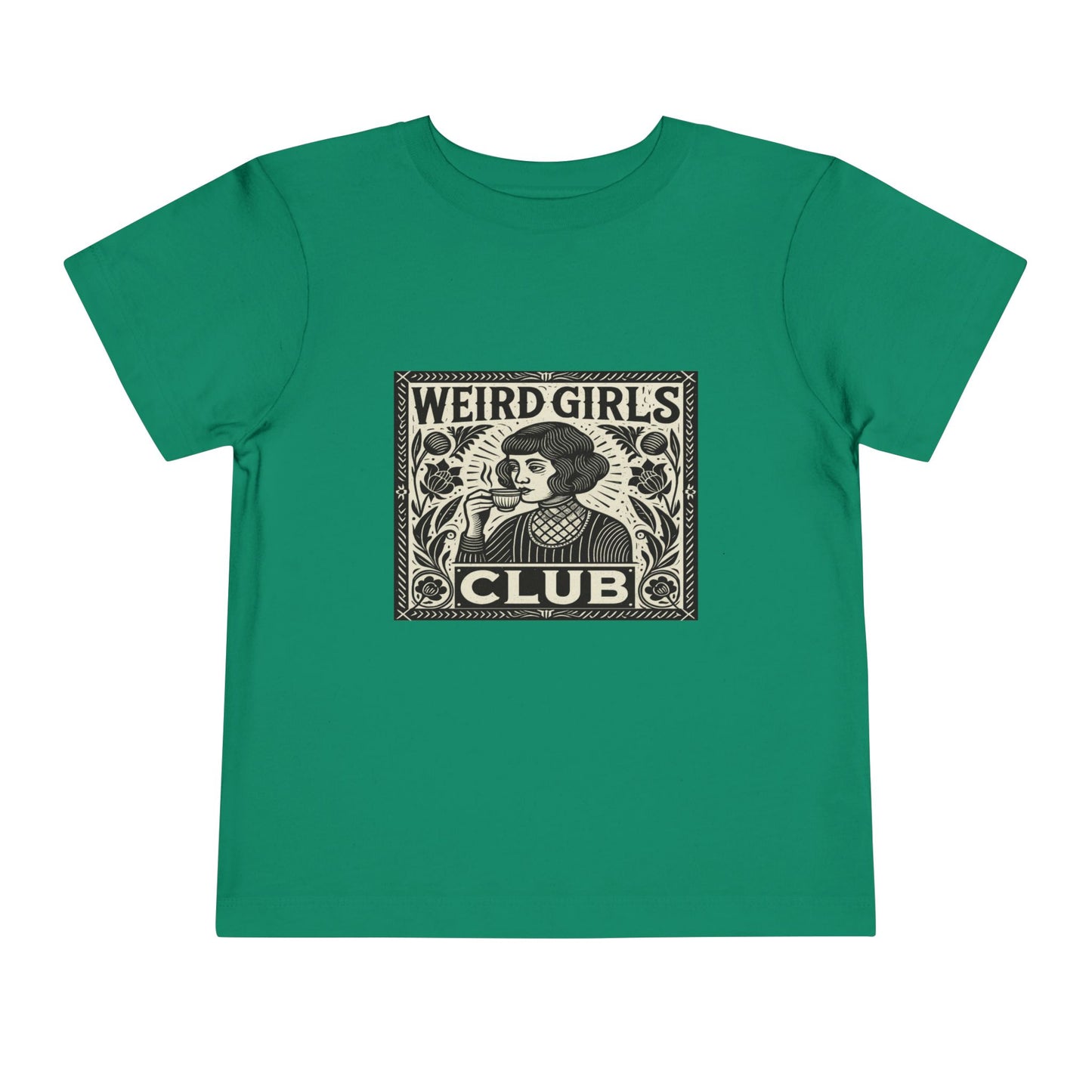 Weird Girls Club Tee - Vintage Linocut Christmas