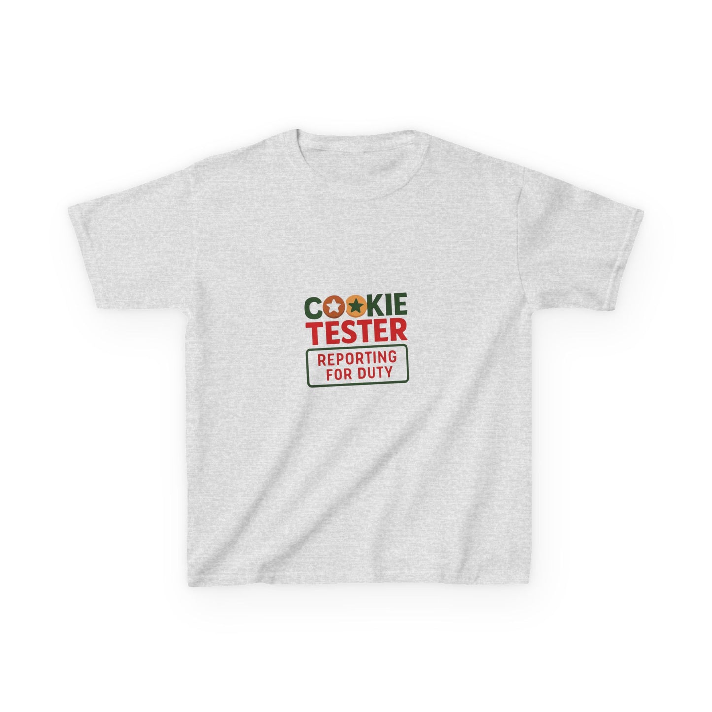 Cookie Tester Dino Tee - Reporting for Duty! Kids Christmas