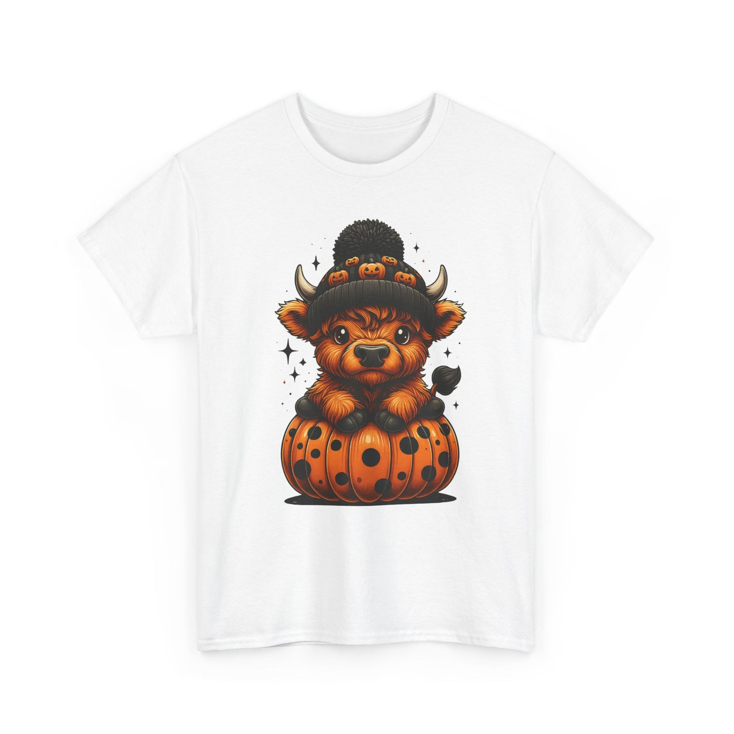 Cute Highland Cow Calf Halloween Tee