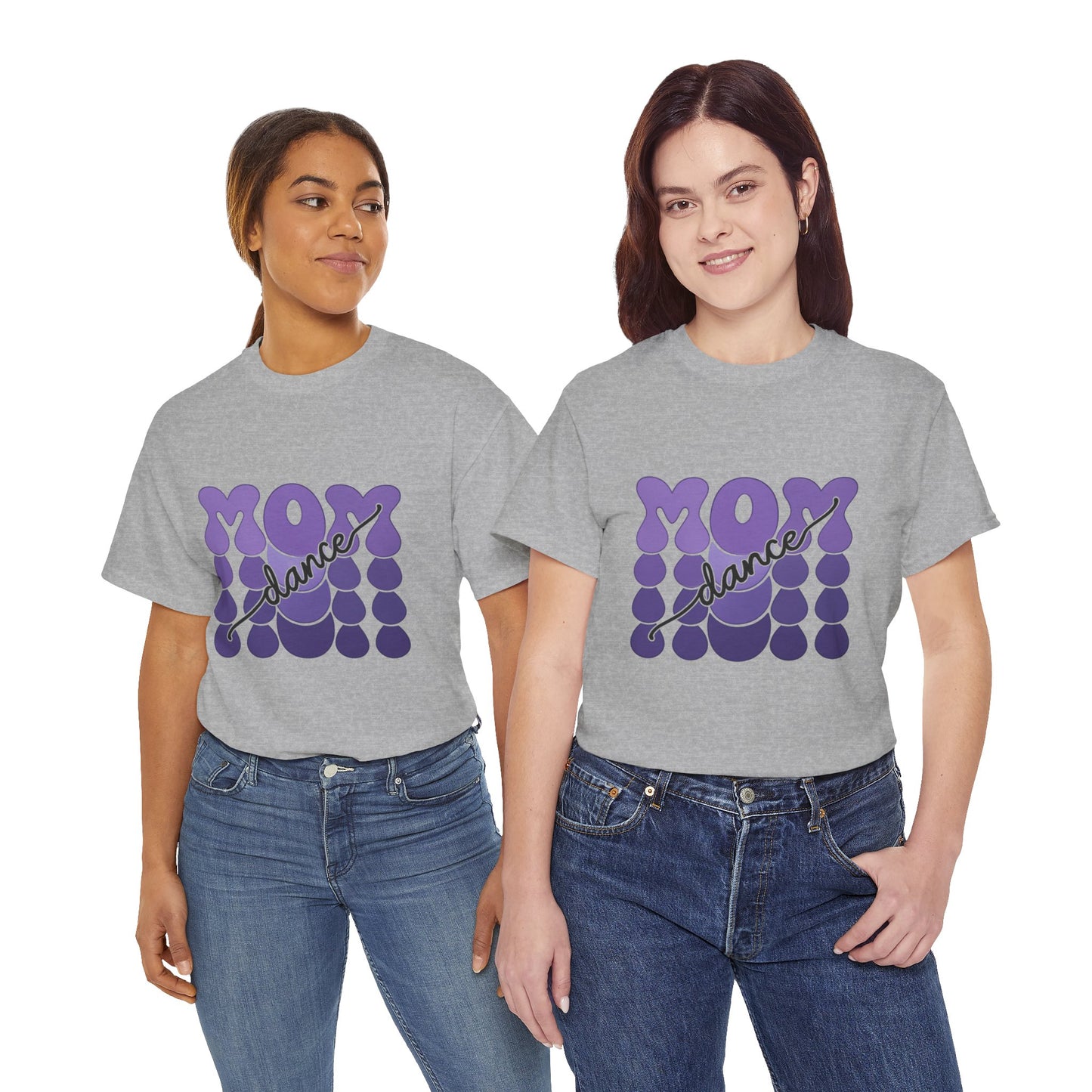 MOM Dance – Purple Letter Stage Spirit Tee