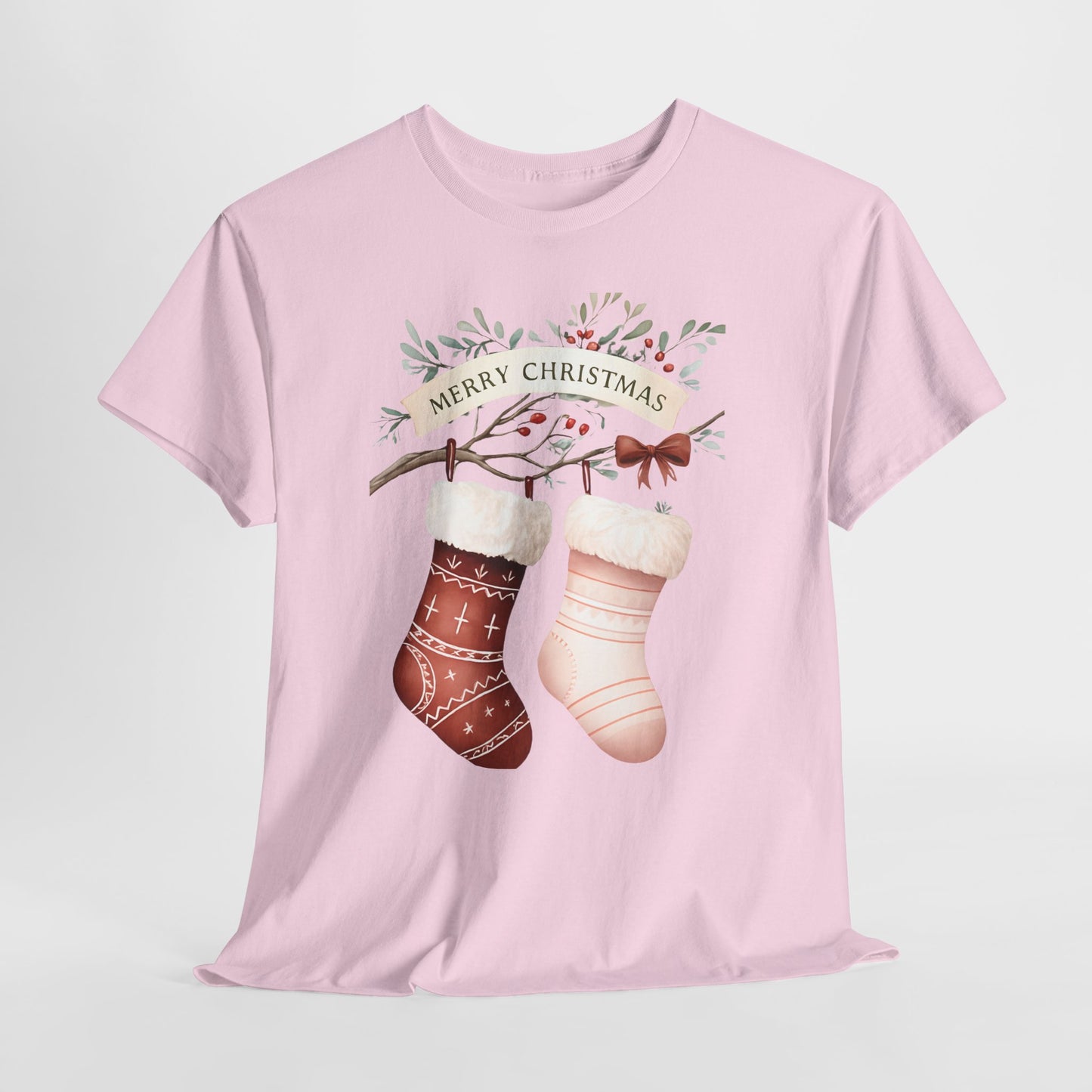 Watercolor Christmas Stocking Tee - Hope & Love