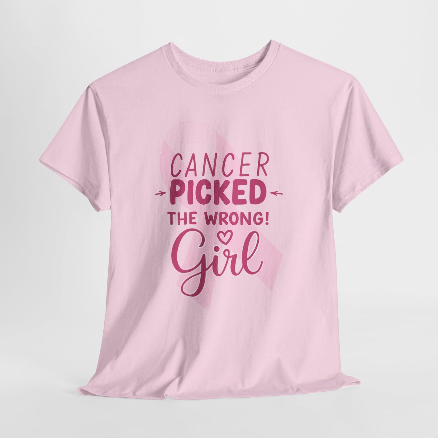 Cancer: The Wrong Picked Girl - Pink Ribbon Tee