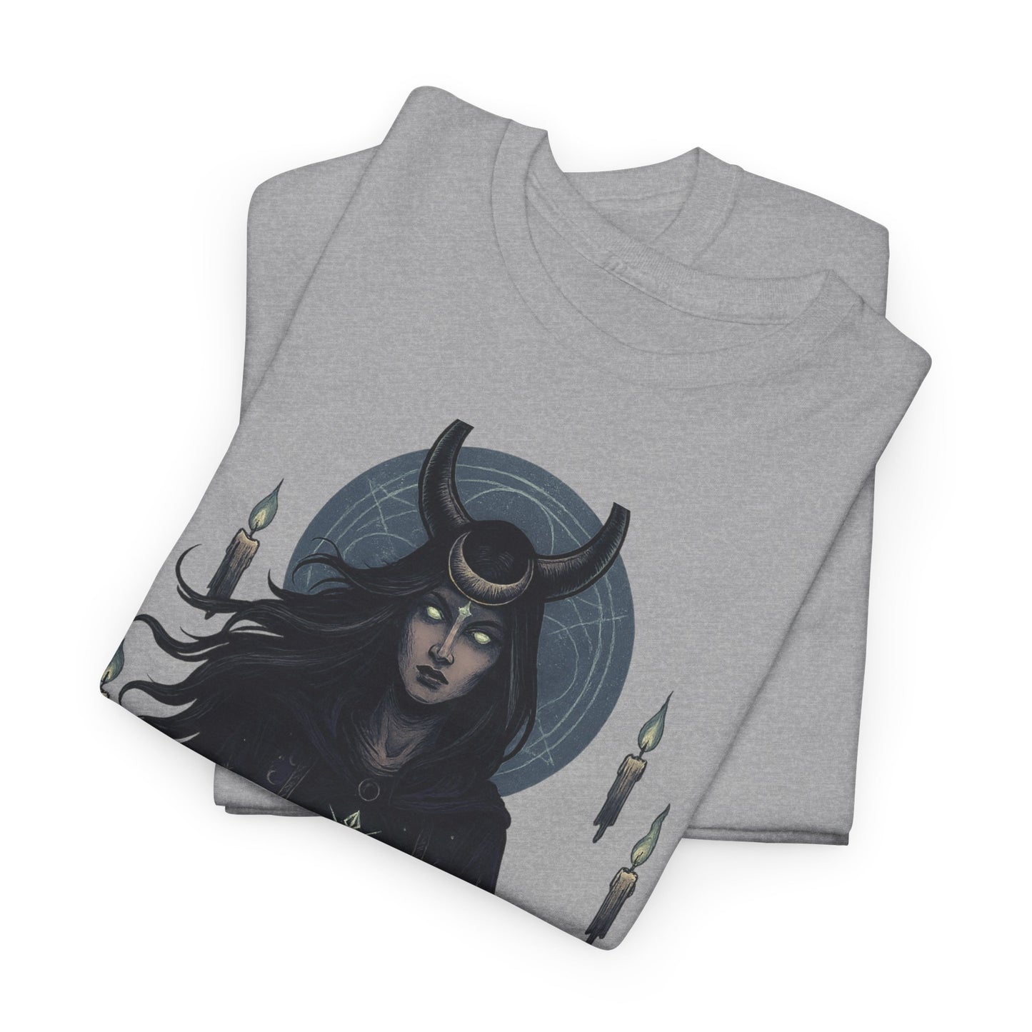 Moonlit Sorceress – Enchanted Candlelight Tee