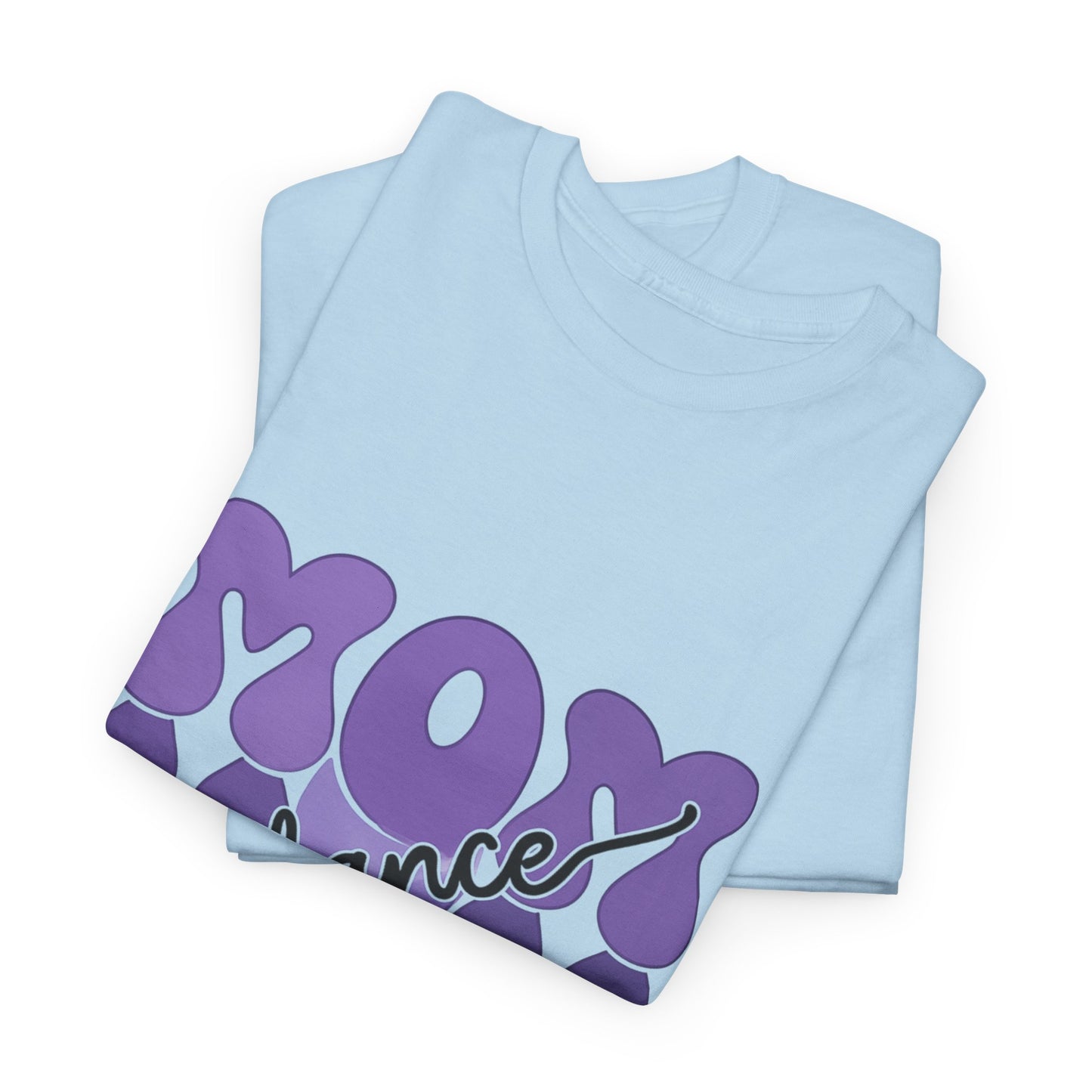 MOM Dance – Purple Letter Stage Spirit Tee