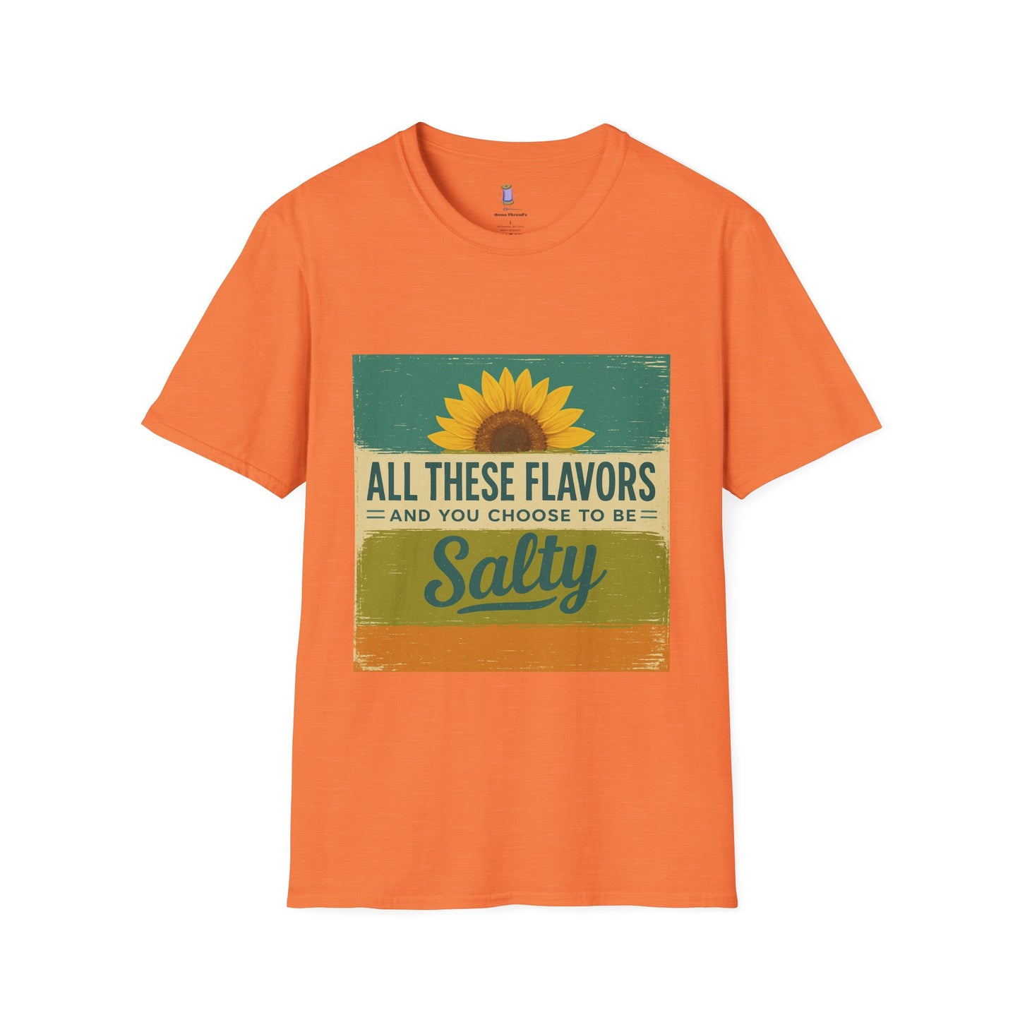 Sunflower Salty T-Shirt: Unisex Softstyle Tee for Sunshine Lovers, Casual Wear, Birthday Gift, Summer Vibes, Relaxed Style