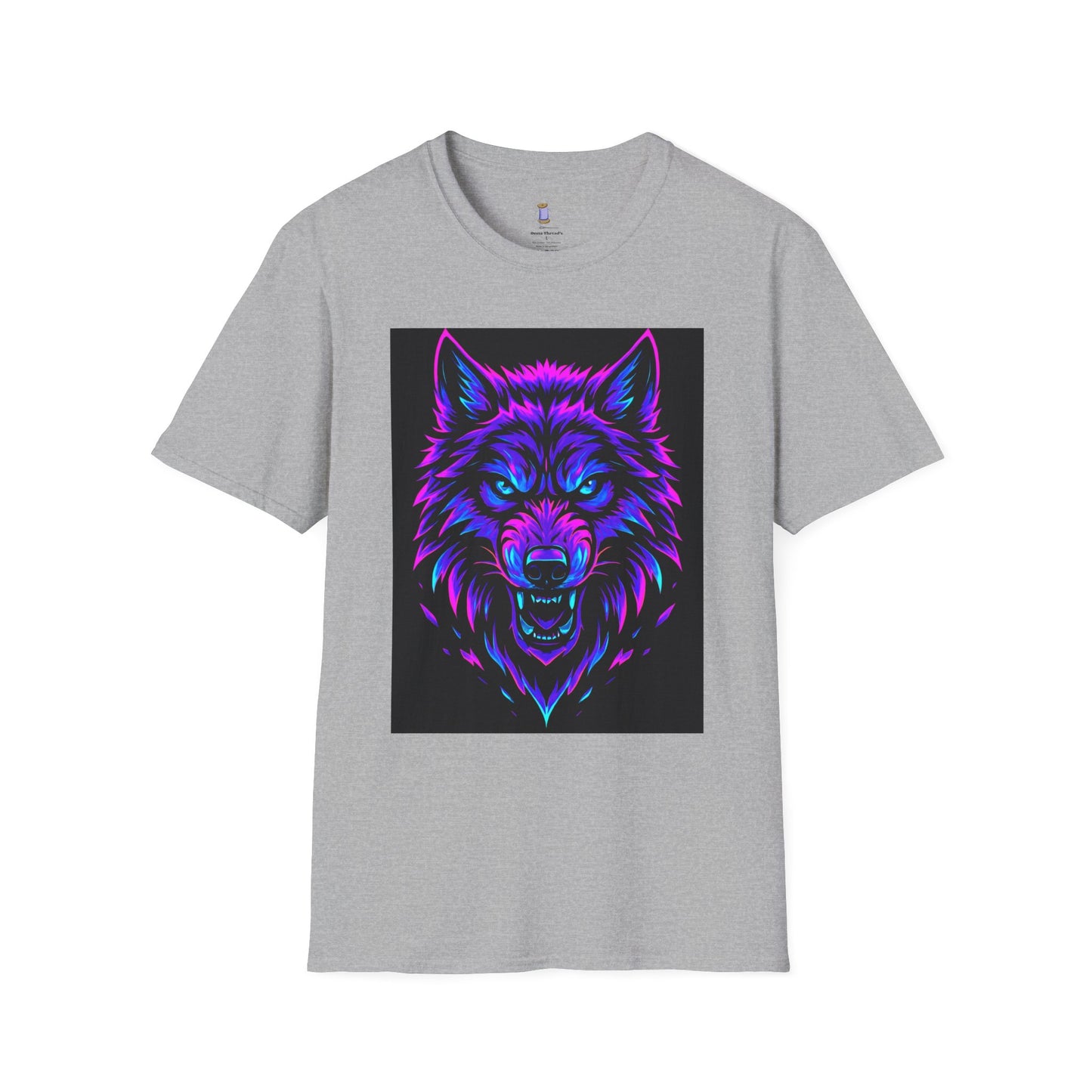 Psychedelic Wolf T-Shirt, Graphic Tee, Animal Lover Gift, Festival Wear, Unique Art Shirt, Unisex Style
