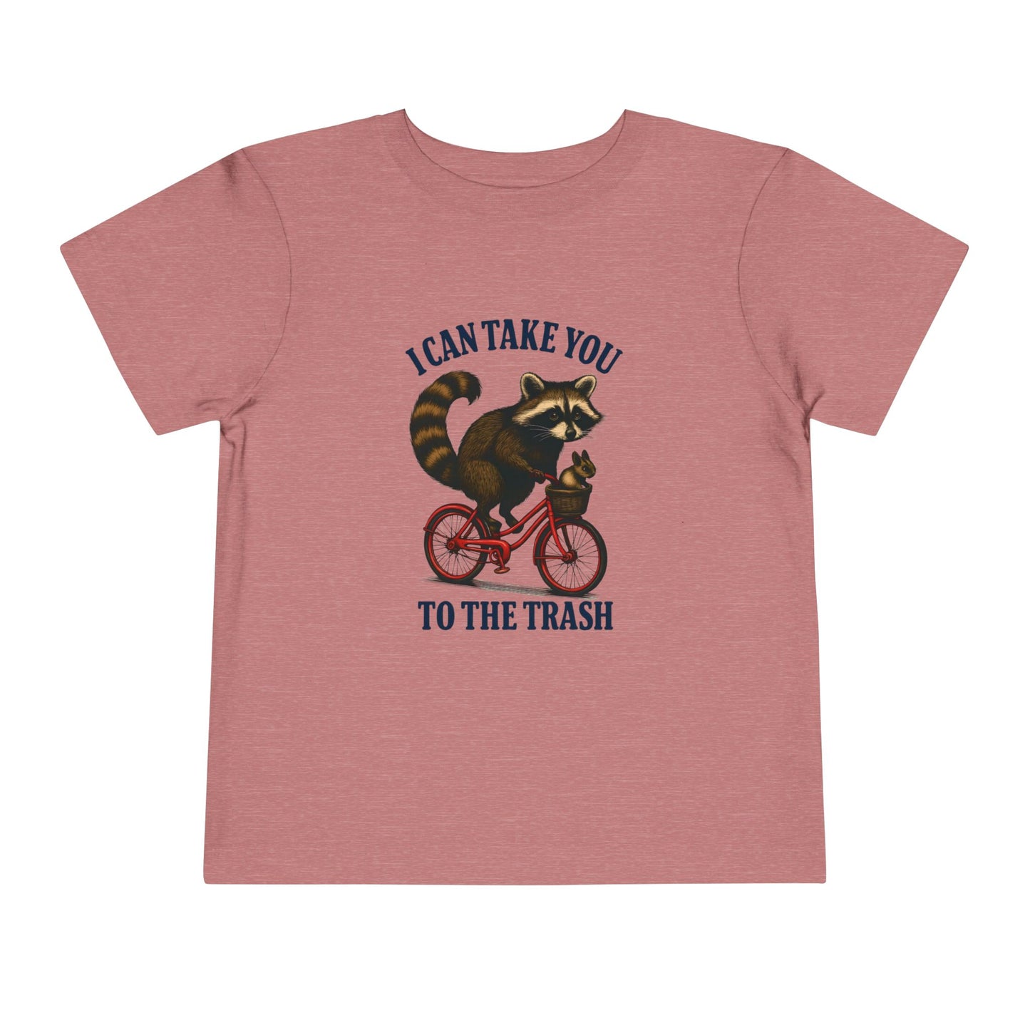 Raccoon Bike Ride Toddler Christmas Tee
