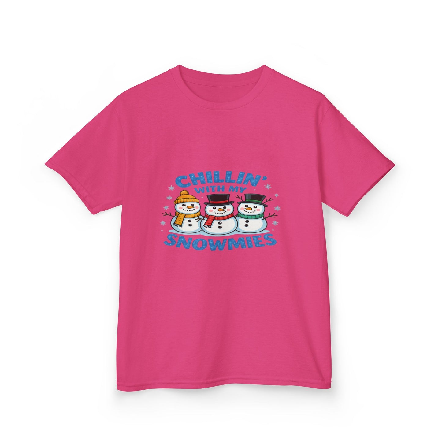 Chillin' with My Snowmies Christmas Tee - Kids Holiday Shirt