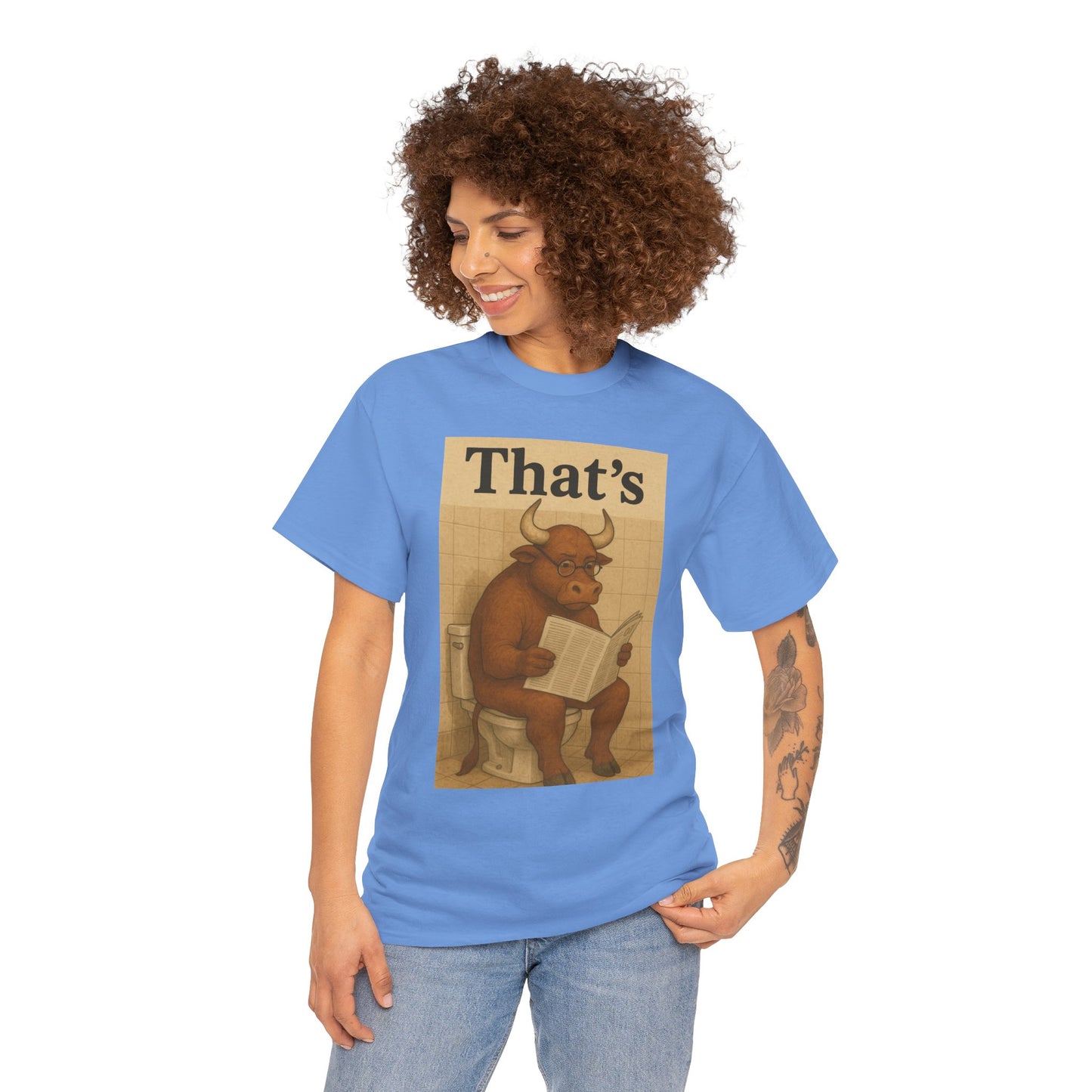 Bull on Toilet Unisex Tee