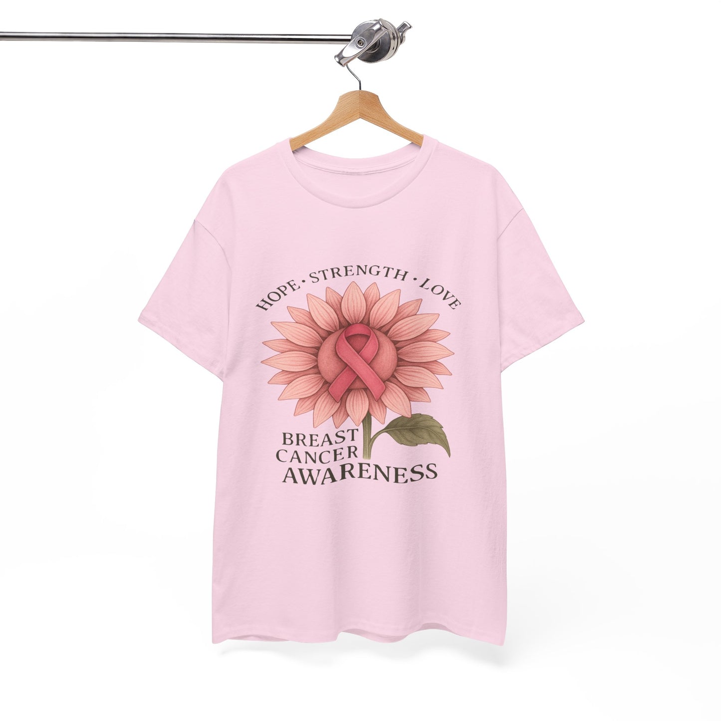 Hope Flower Breast Cancer Awareness Tee
