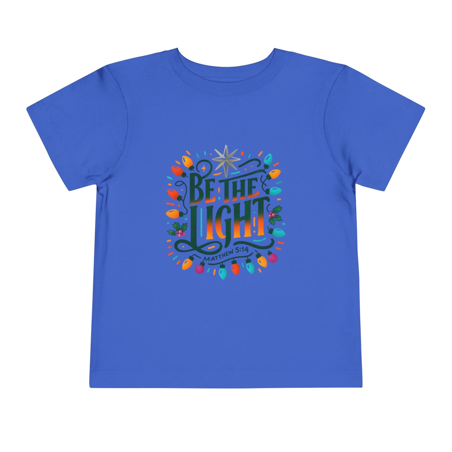 Christmas Toddler Tee - BE THE LIGHT, Matthew 5:14