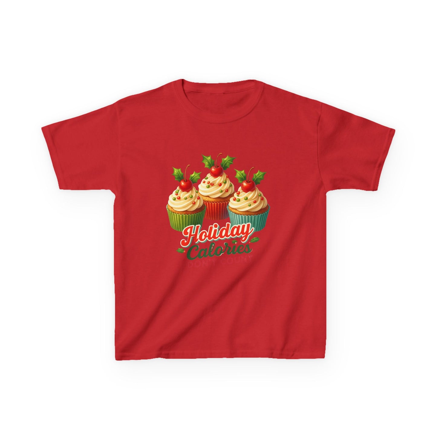 Holiday Cupcake Dino Tee - Christmas Fun!