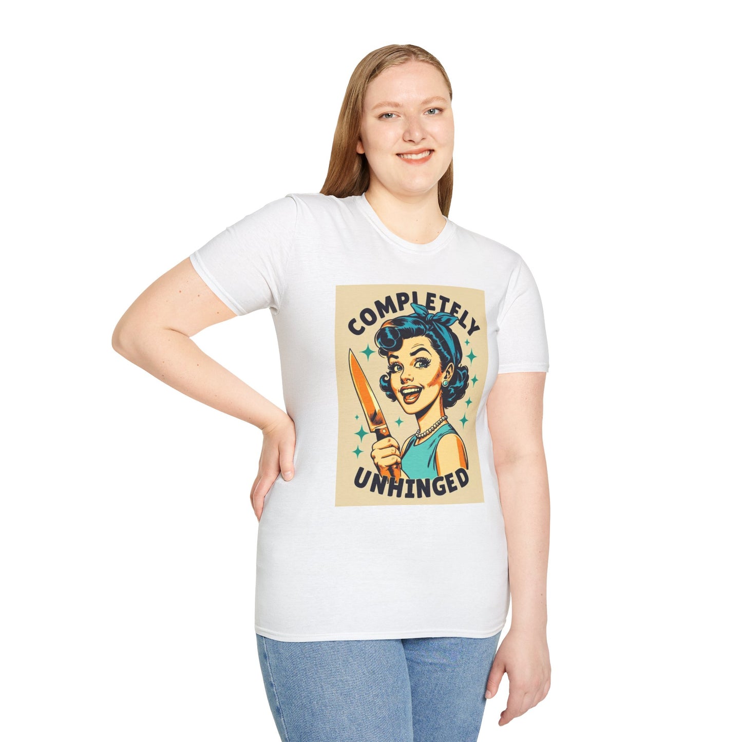 Unhinged Vintage Graphic T-Shirt | Funny Gift, Quirky Style, Unique Statement Tee, Casual Wear, Gift for Friends