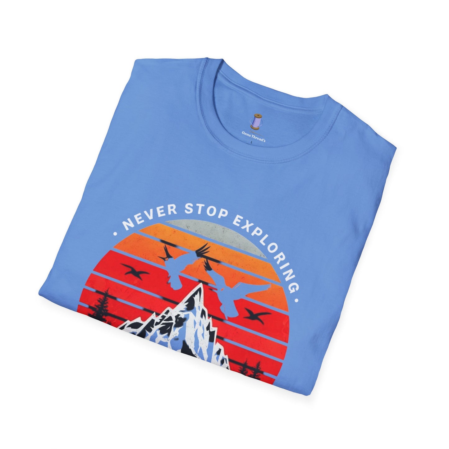 Adventure Awaits T-Shirt | Unisex Softstyle Tee | Perfect for Travel Lovers, Outdoor Adventures, Camping, Nature Gifts, Explore
