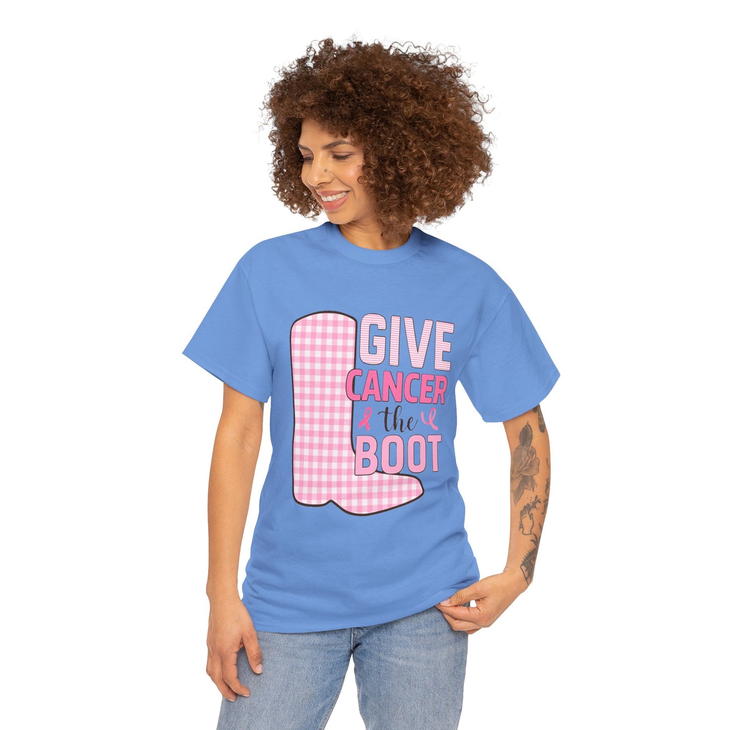Give Cancer the Boot - Breast Cancer Awareness Tee