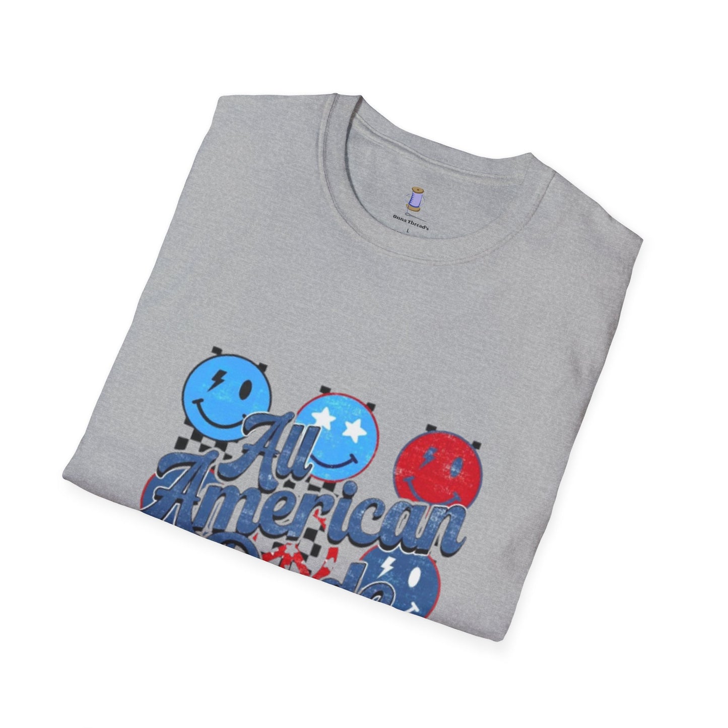 All American Dude Unisex T-Shirt, Patriotic Tee, Summer Fashion, Gift for Him, July 4th Celebration, Casual Wear