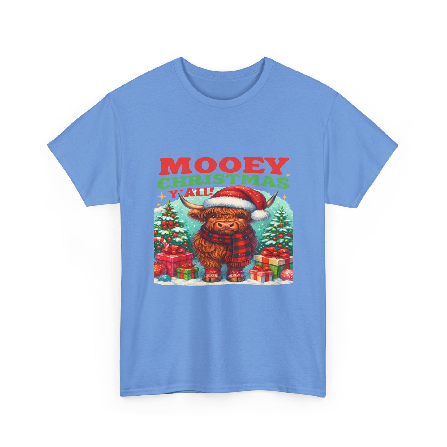 Christmas Highland Cow Tee