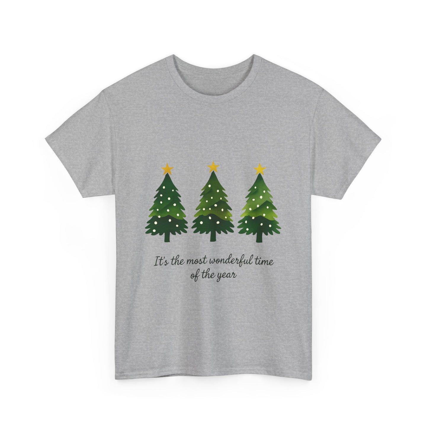 Christmas Tee - Festive Watercolor Trees Holiday Shirt