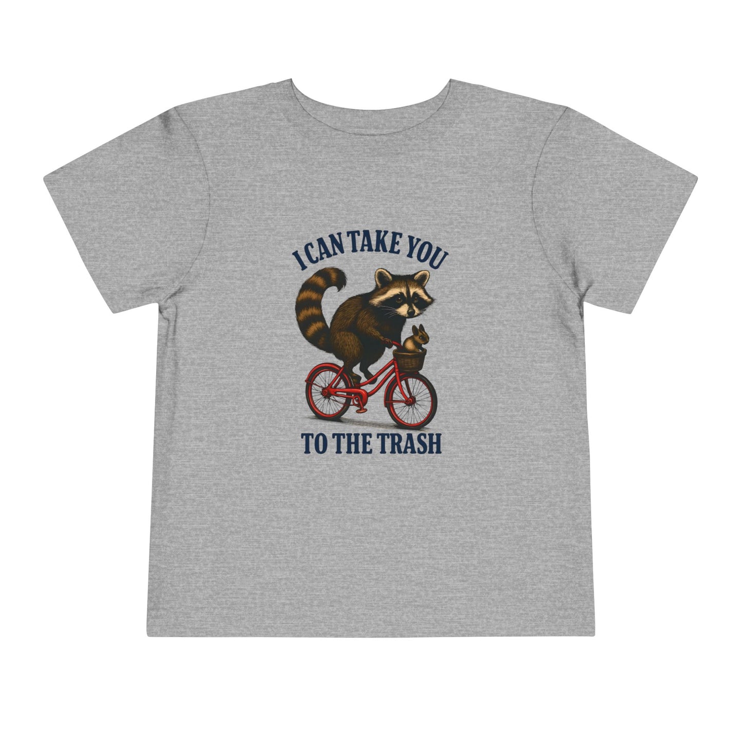 Raccoon Bike Ride Toddler Christmas Tee