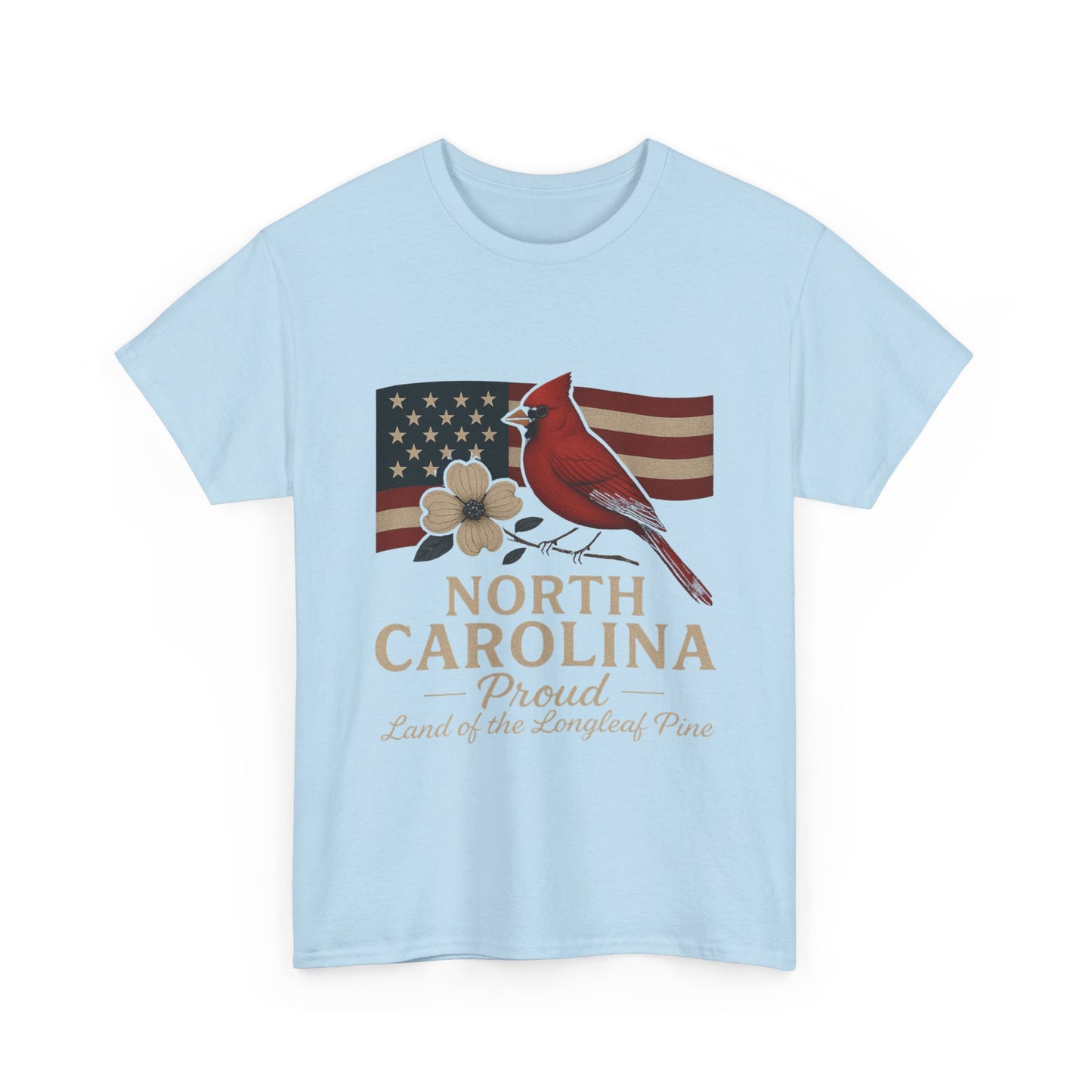 NC Pride: Cardinal, Dogwood & State Flag Tee