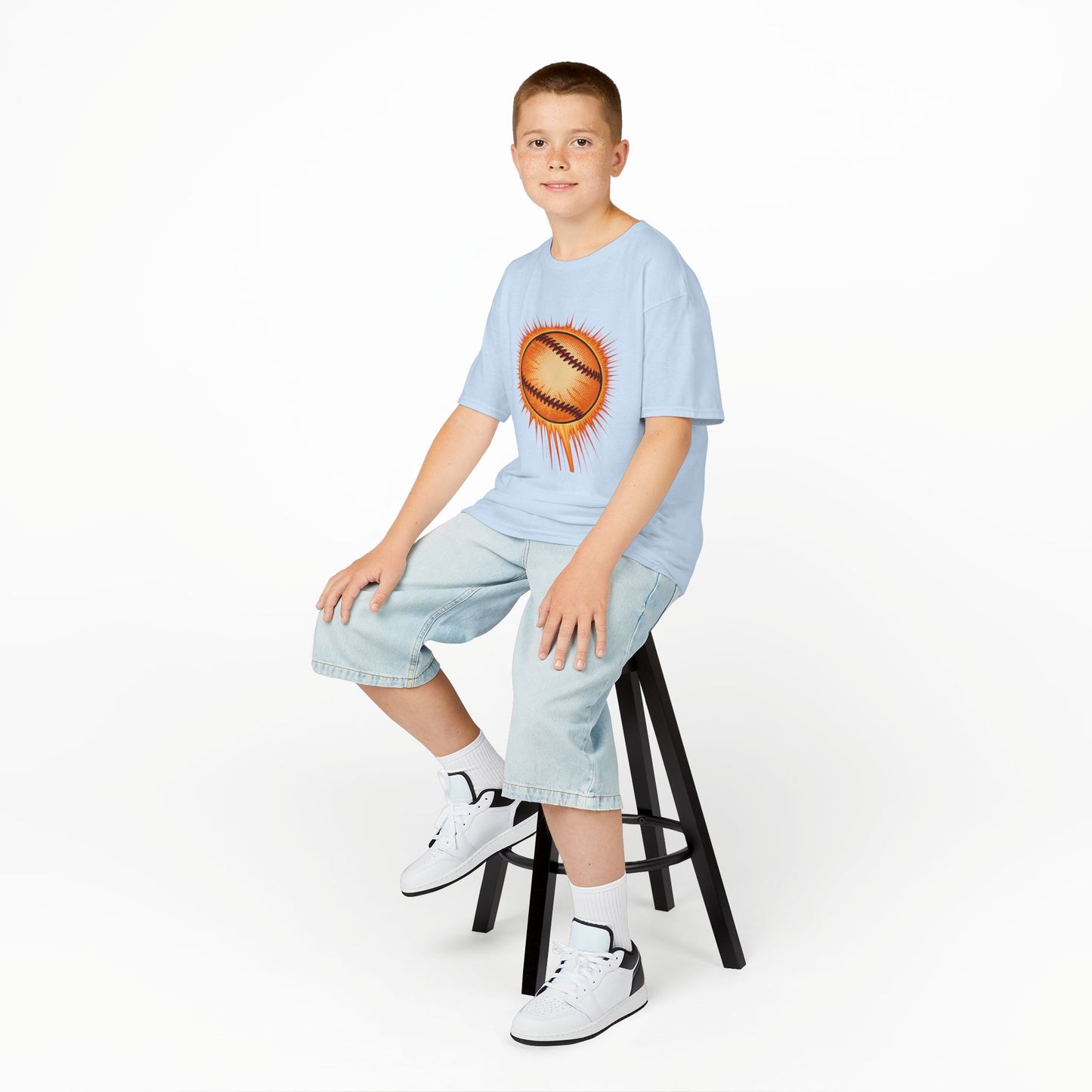 Kids Baseball Graphic Tee, Youth Sports Shirt, Summer Outdoor Top, Gift for Little Athletes, Baseball Lover Apparel