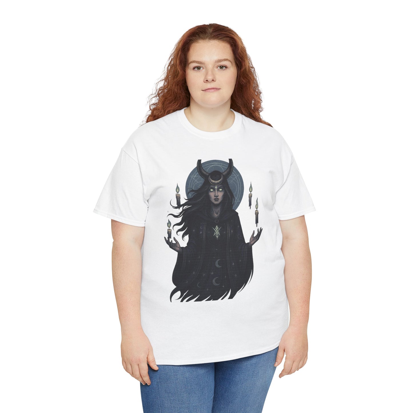 Moonlit Sorceress – Enchanted Candlelight Tee
