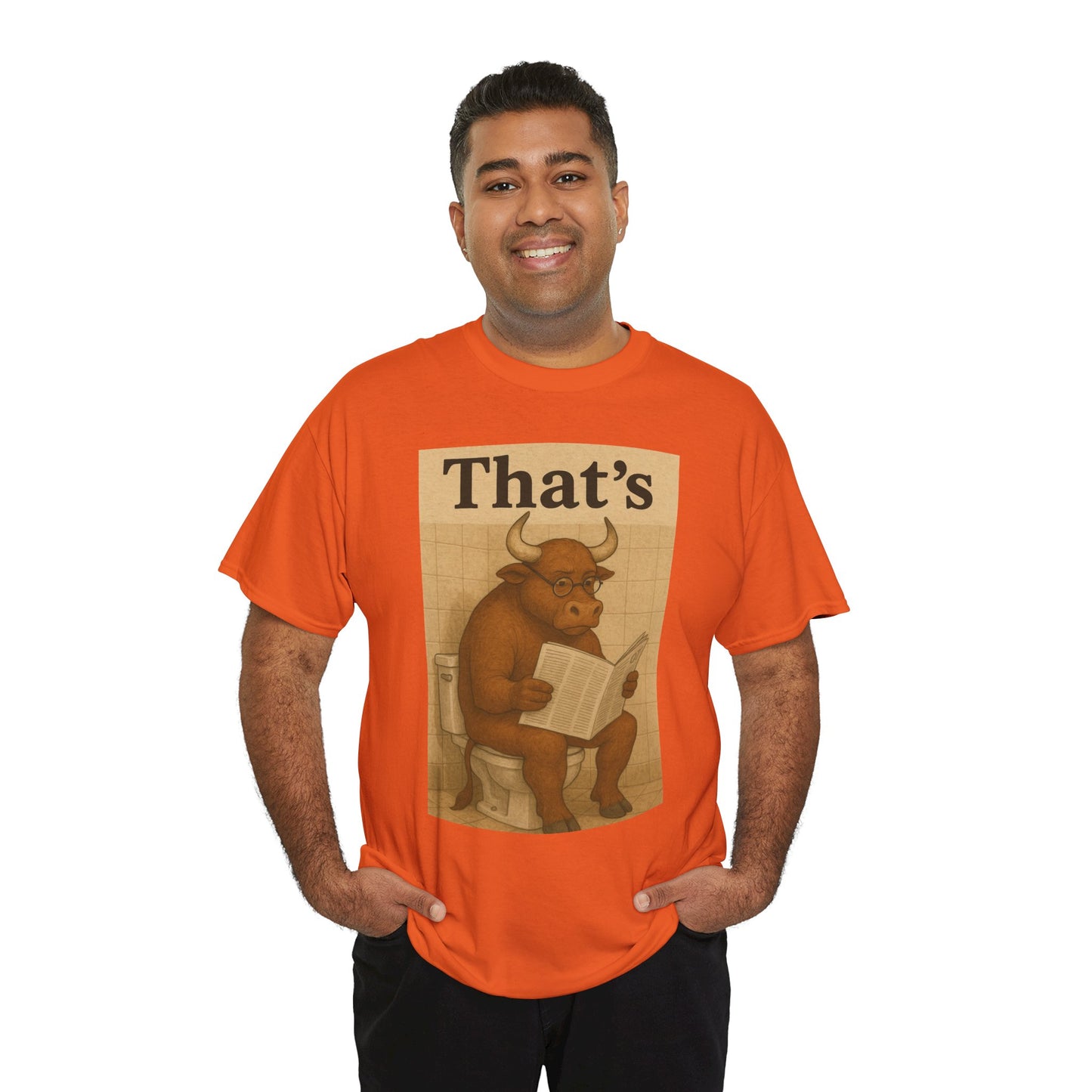 Bull on Toilet Unisex Tee