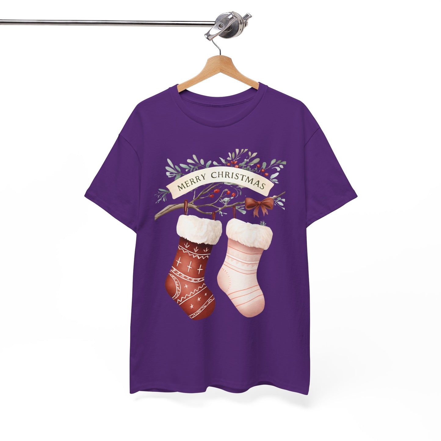 Watercolor Christmas Stocking Tee - Hope & Love