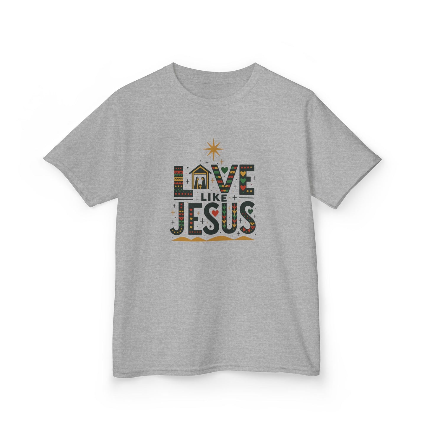 Live Like Jesus Christmas Dinosaur Tee
