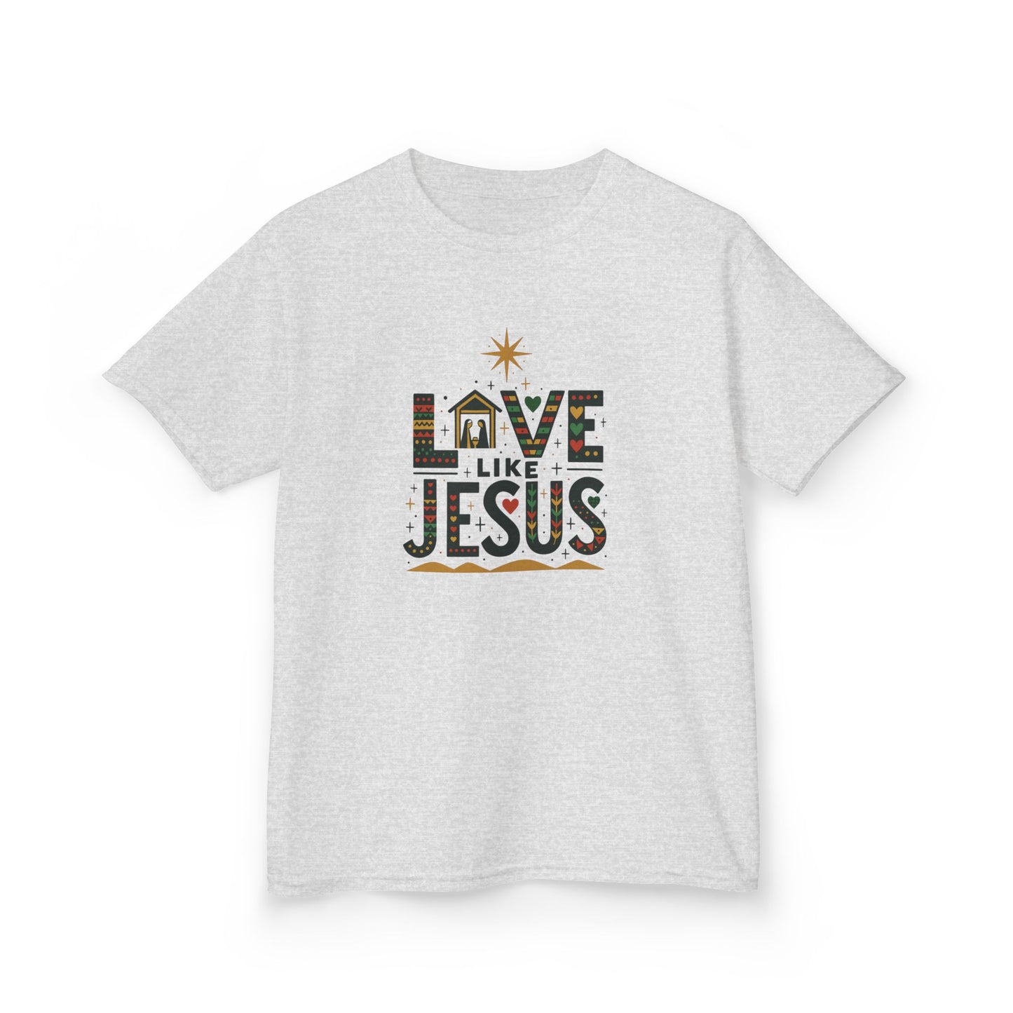 Live Like Jesus Christmas Dinosaur Tee