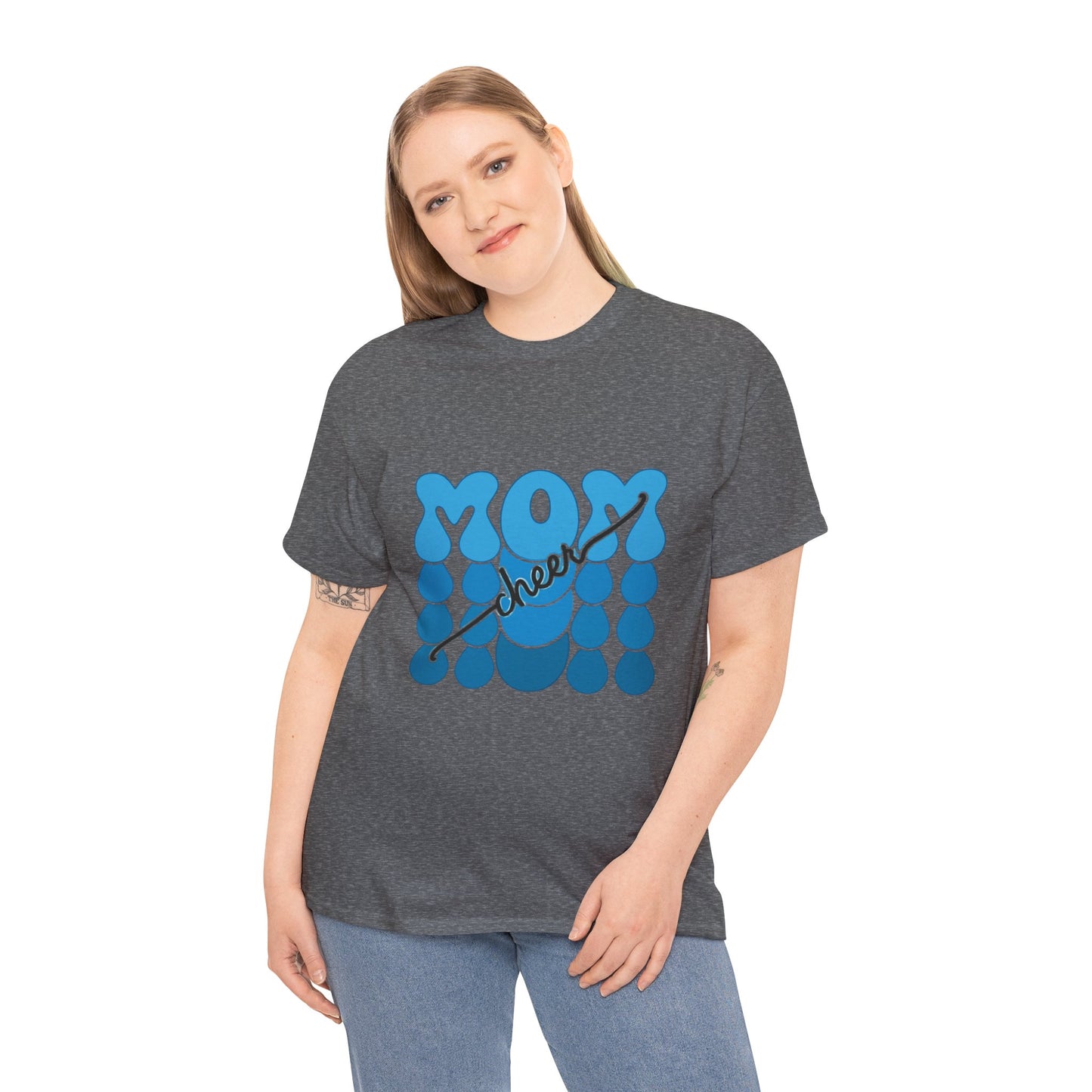 Blue Mom Cheer T-Shirt