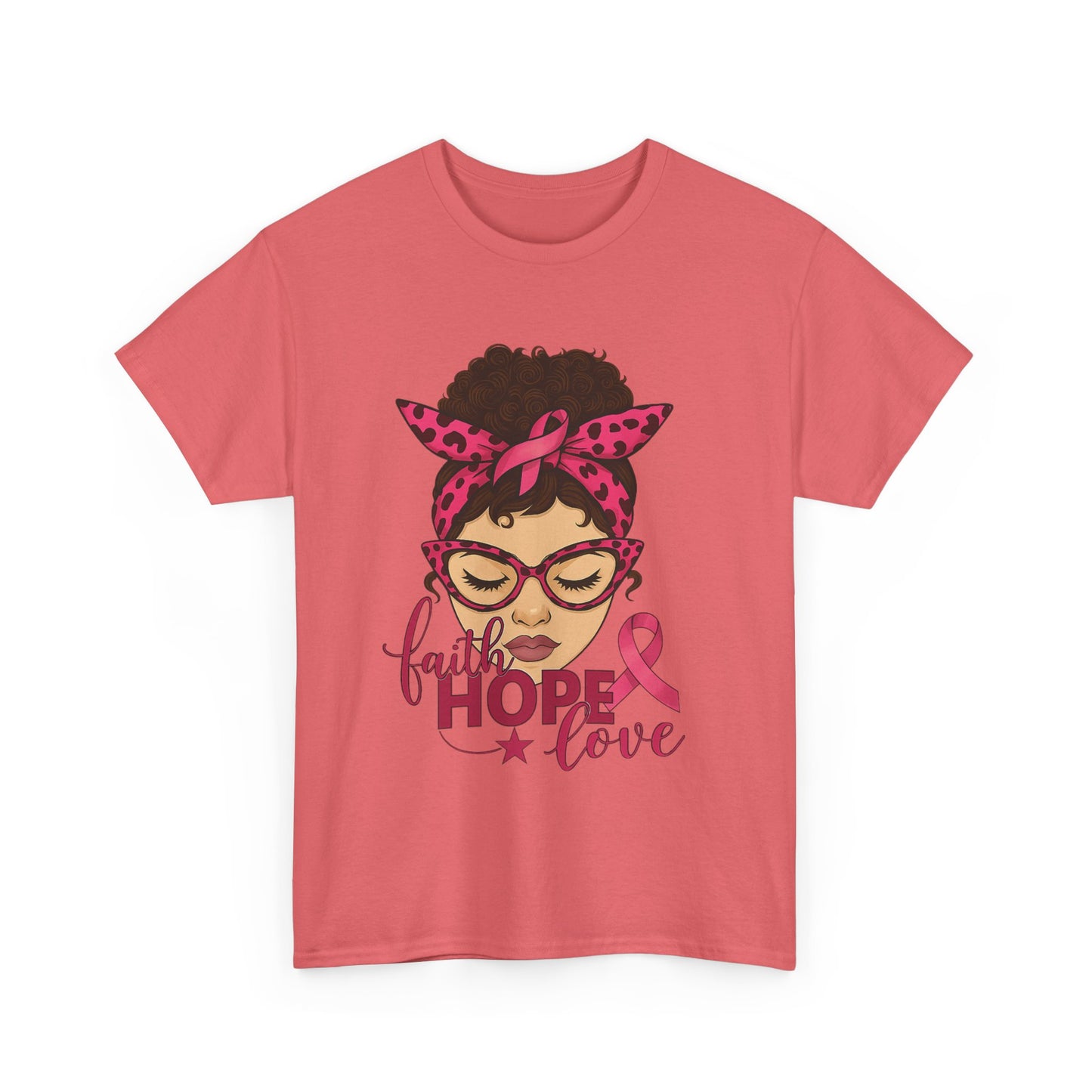 Hope, Faith, Love: Breast Cancer Awareness Tee