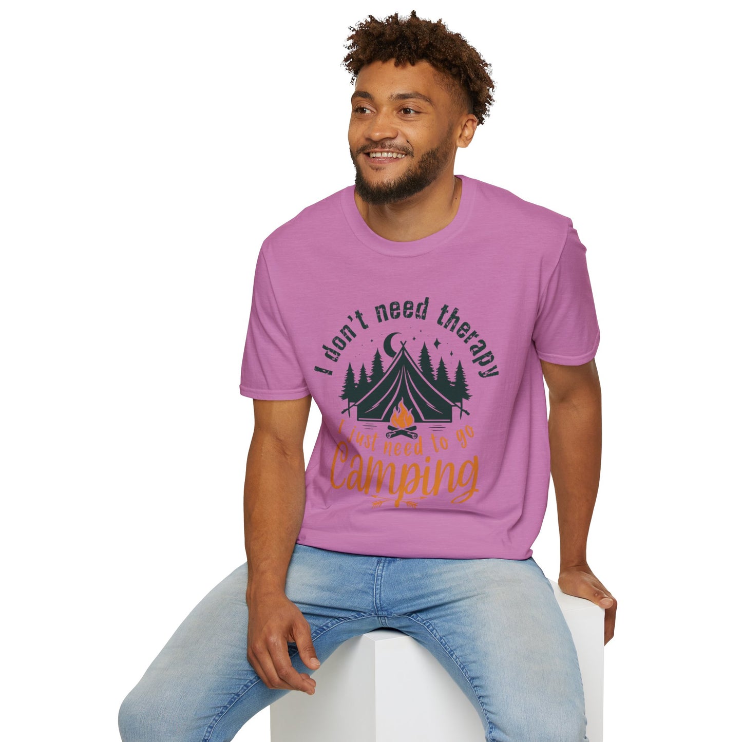 Camping Therapy Unisex T-Shirt | Outdoor Enthusiast Gift | Nature Lover Tee | Adventure Shirt | Camping Apparel