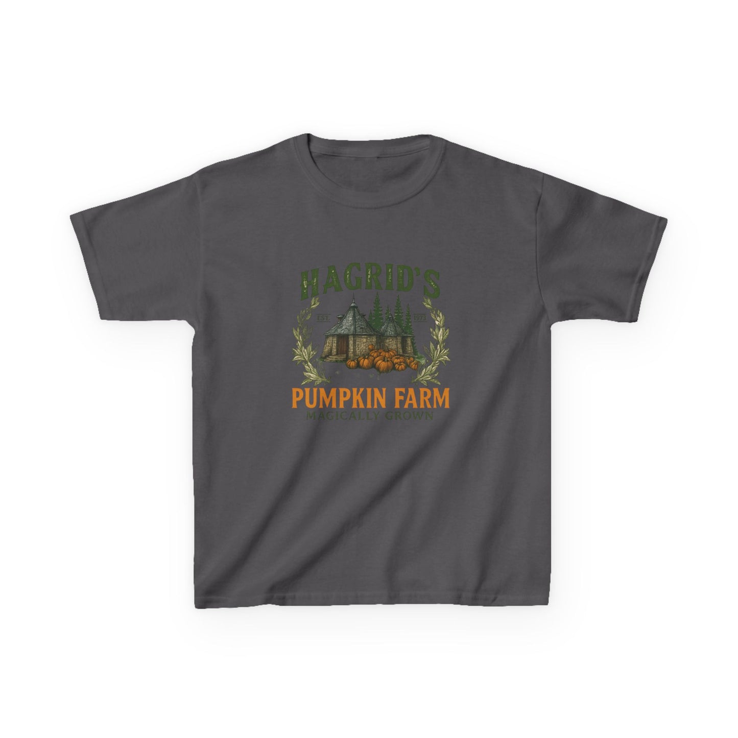 Hagrid's Pumpkin Farm Kids Tee - Christmas Dinosaur