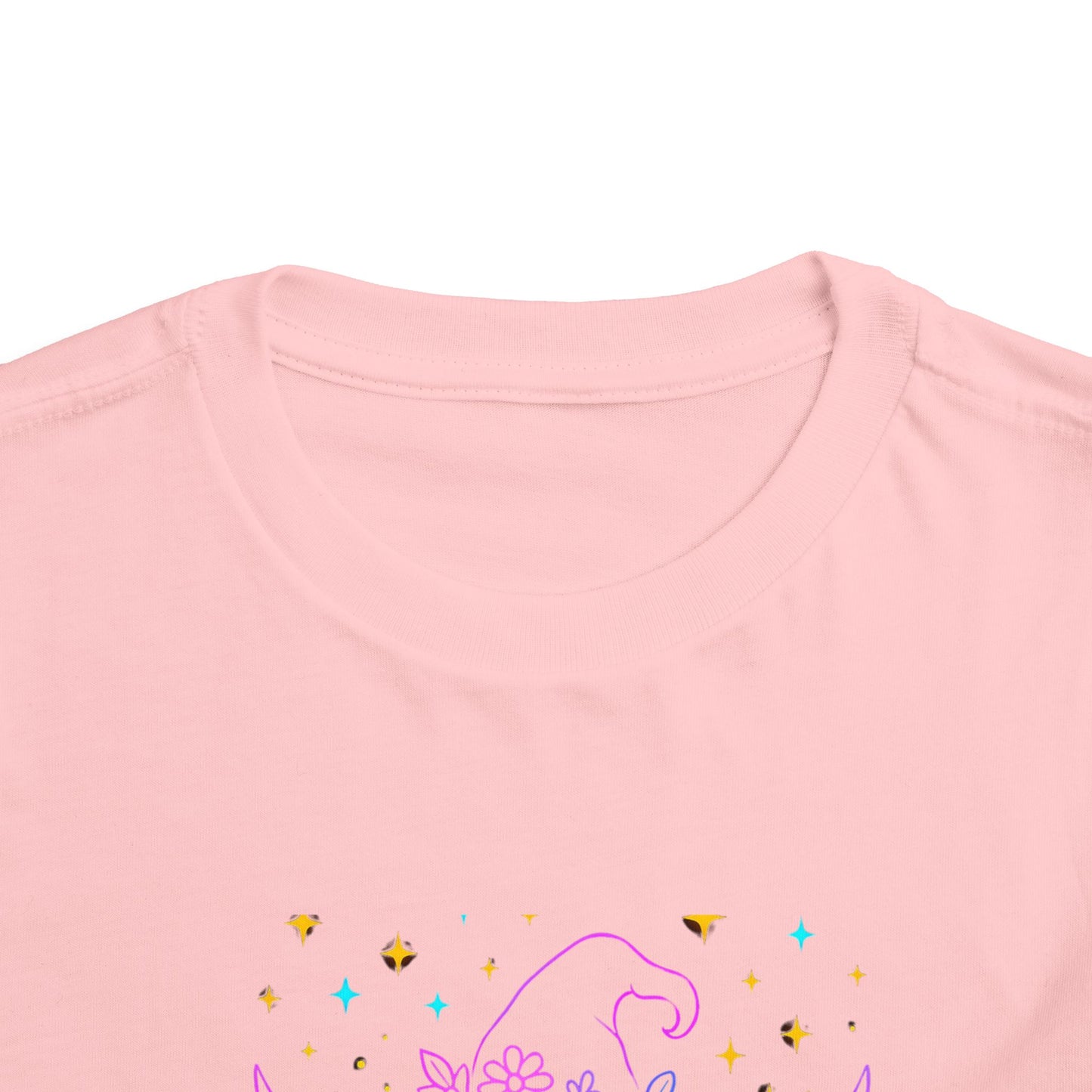 Toddler Tee Highland Cow Witch Hat Halloween Shirt