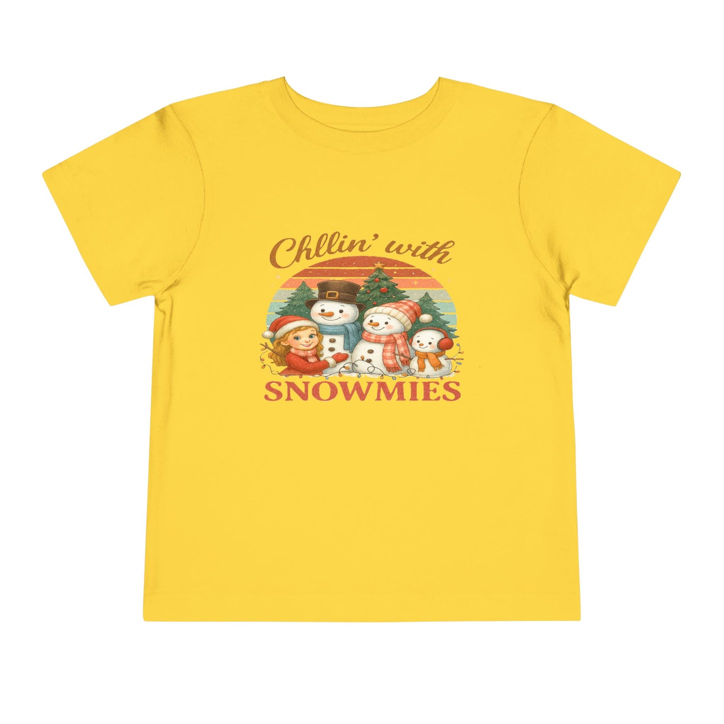 Chillin' with Snowmies Toddler Christmas Tee