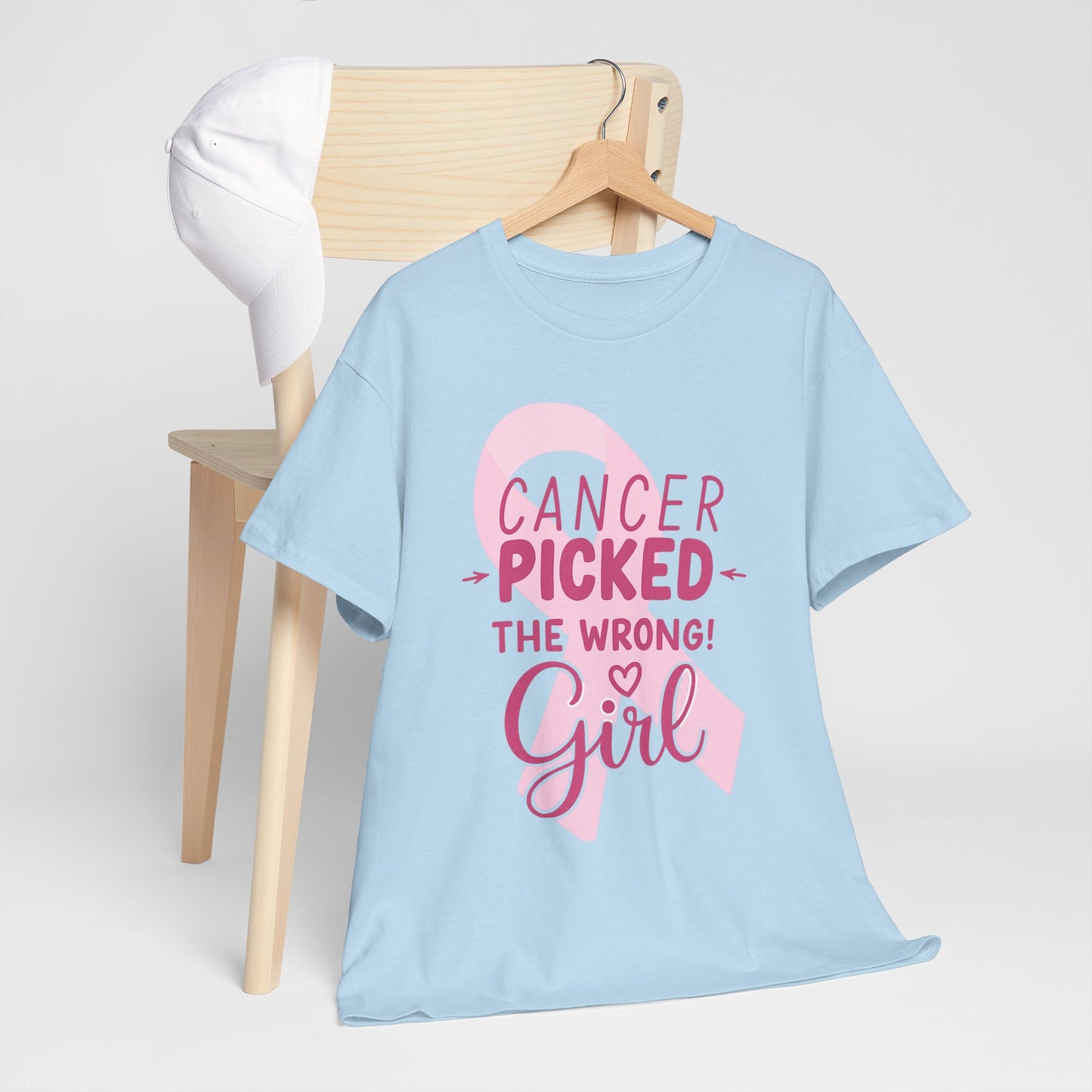 Cancer: The Wrong Picked Girl - Pink Ribbon Tee