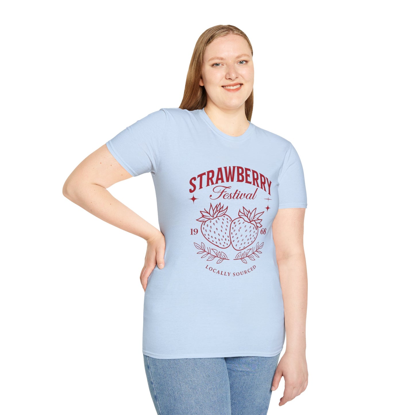 Strawberry Festival Unisex T-Shirt, Vintage Berry Tee, Local Produce Shirt, Farmhouse Fashion, Summer Celebration Wear