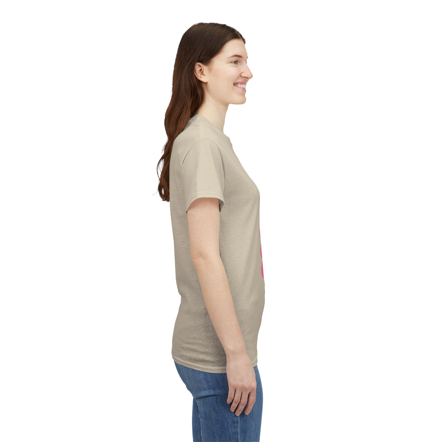MOM Cheer – Pink Bubble Letter Spirit Tee